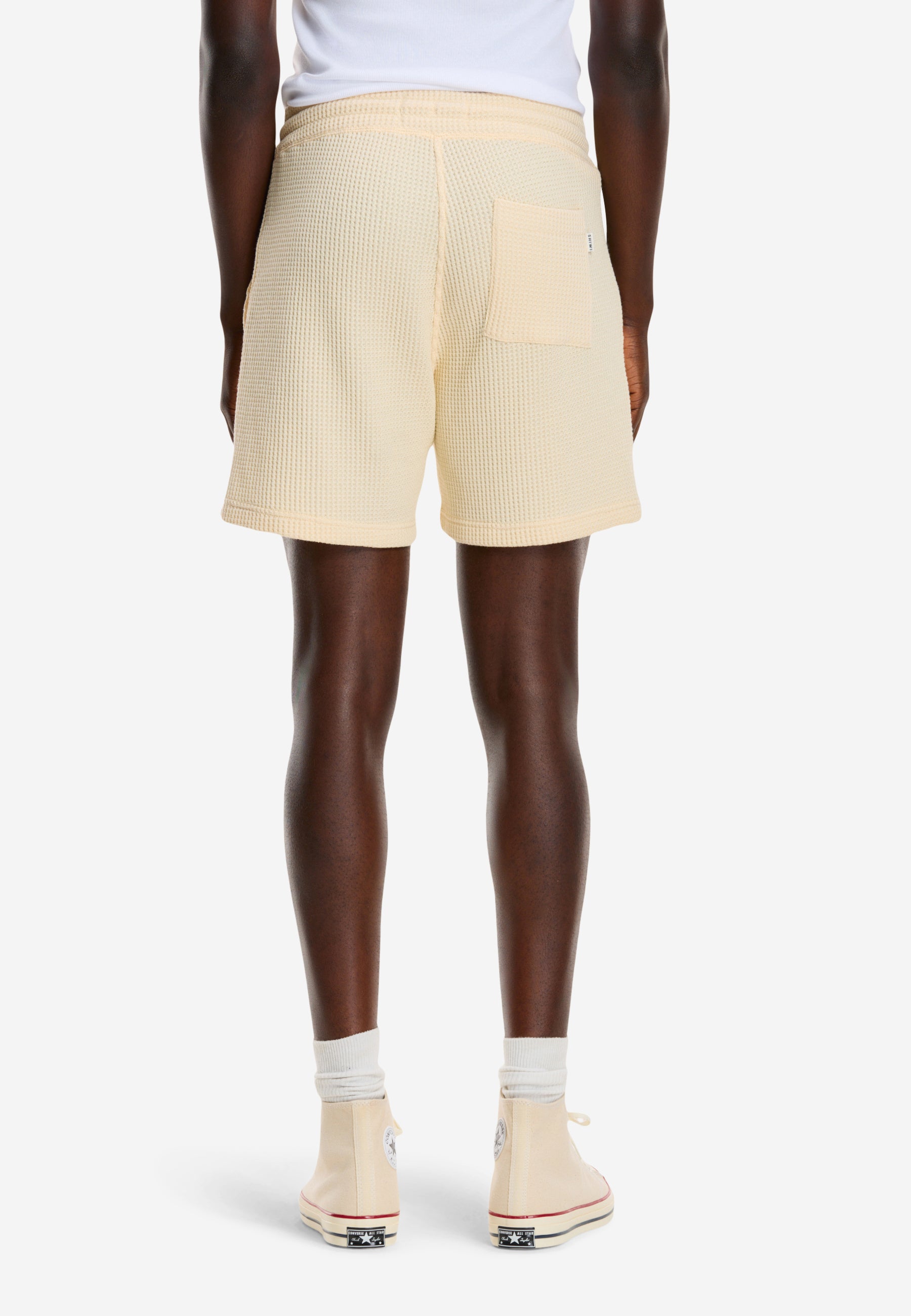 OSCAR korte broek met wafelstructuur | light beige