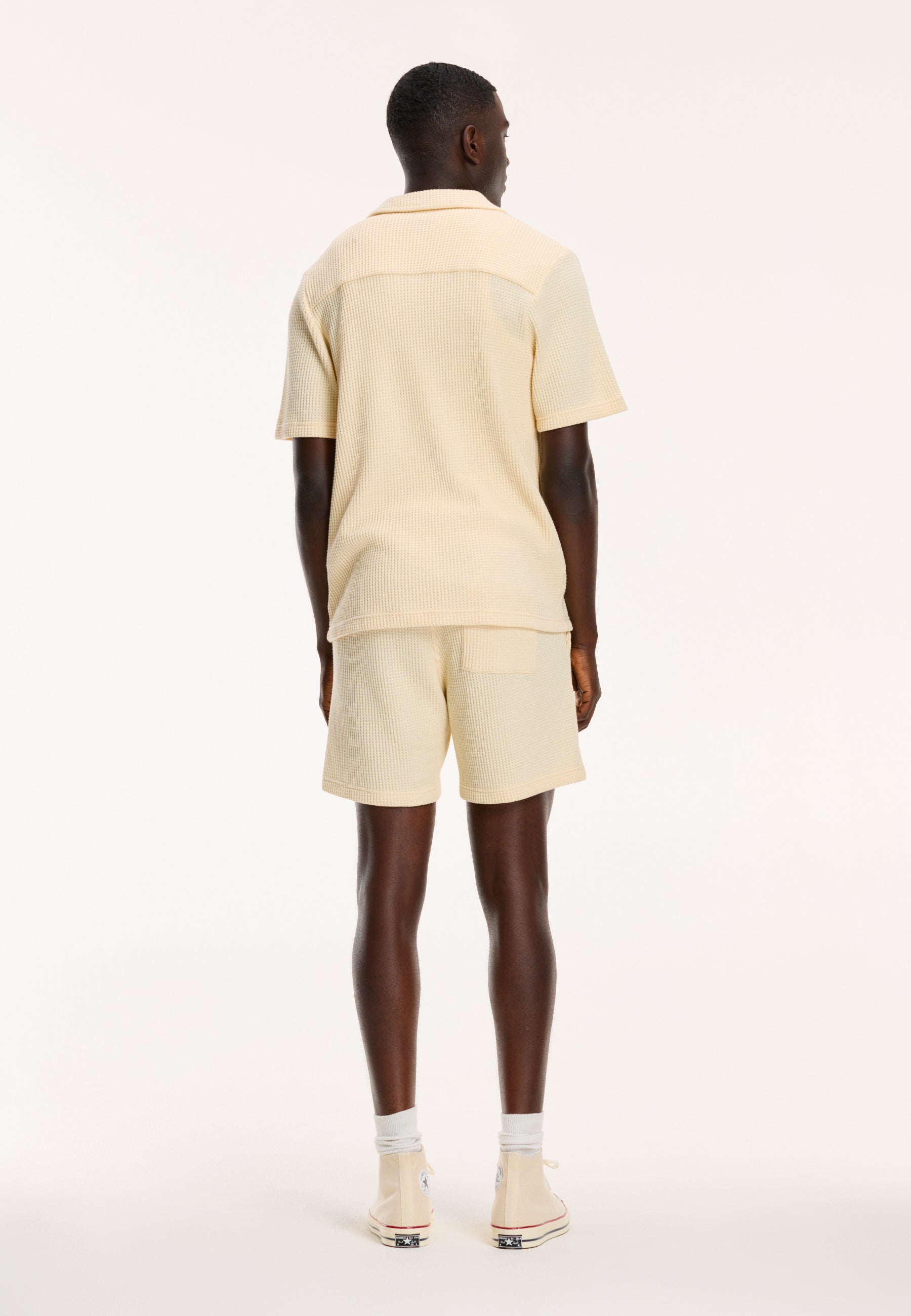 Men Oscar waffle structure shorts