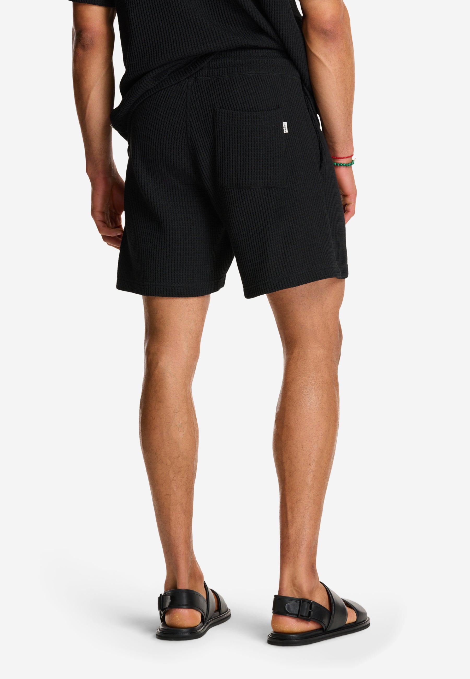 OSCAR waffle structure shorts | black