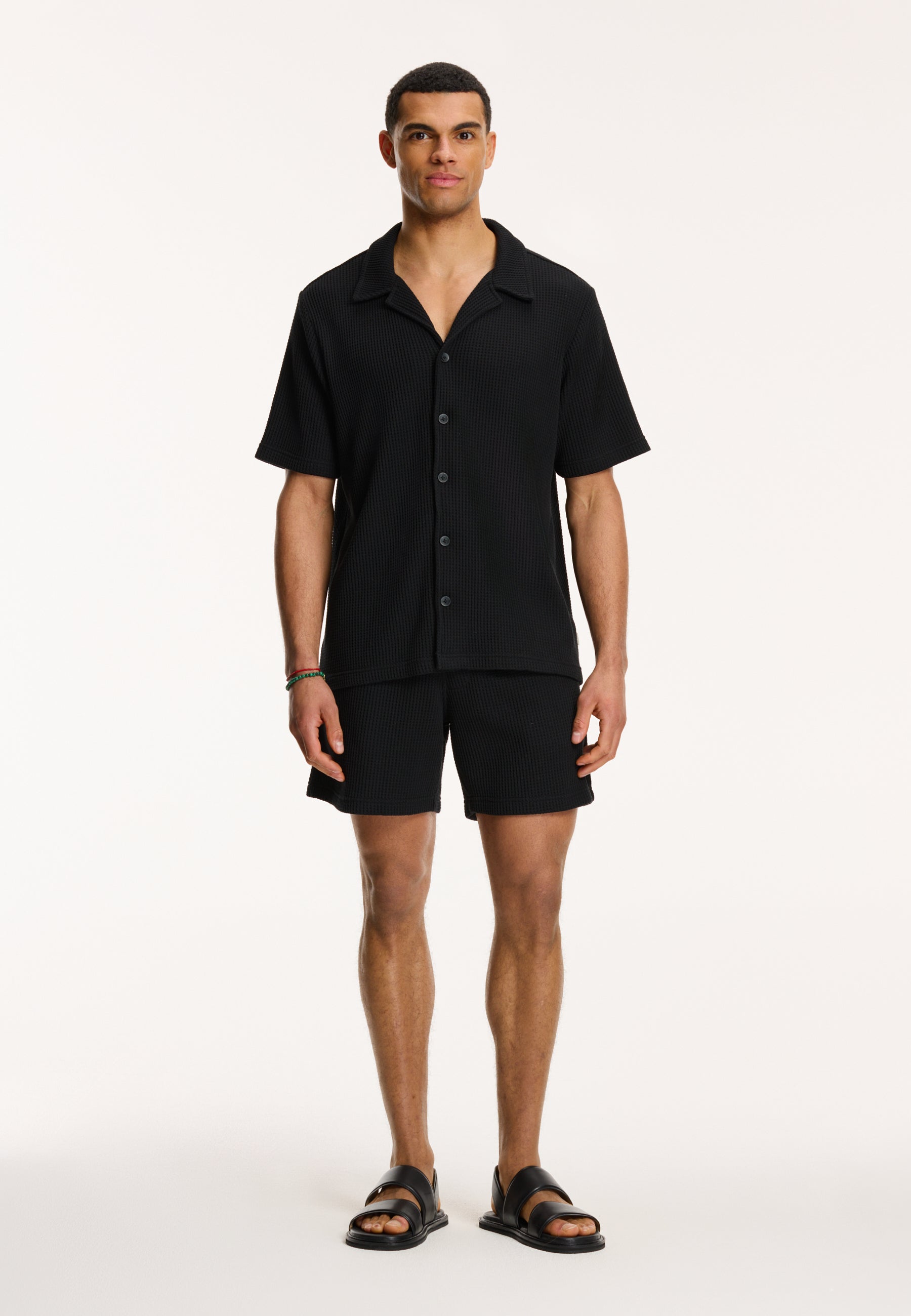 Men Oscar waffle structure shorts