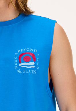 men beyond the blues sleeveless t-shirt