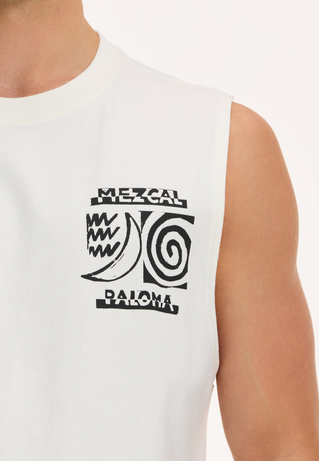 men mezcal paloma sleeveless t-shirt