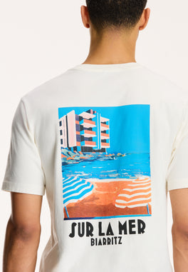 men sur la mer t-shirt