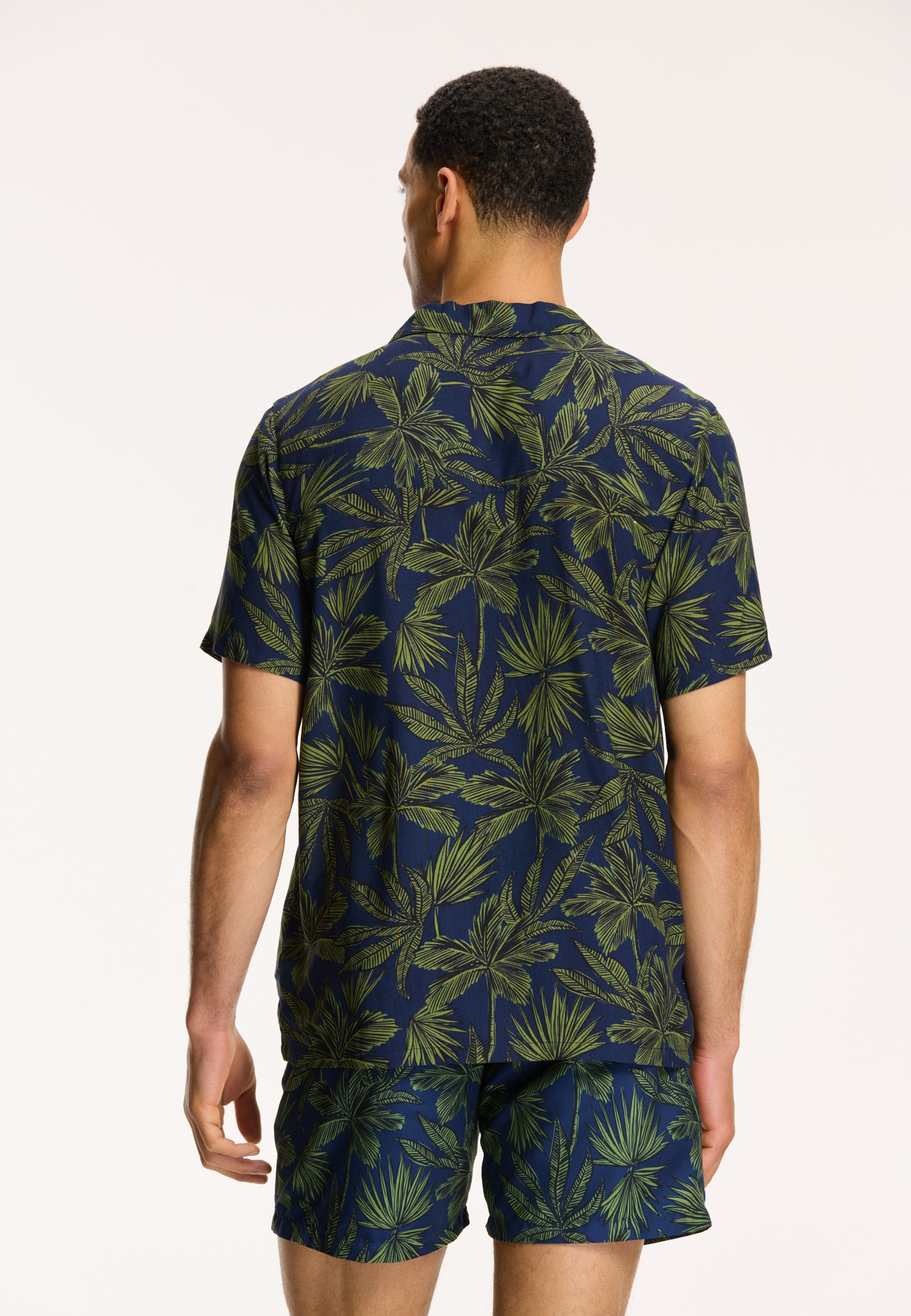 men palm leaves shirt