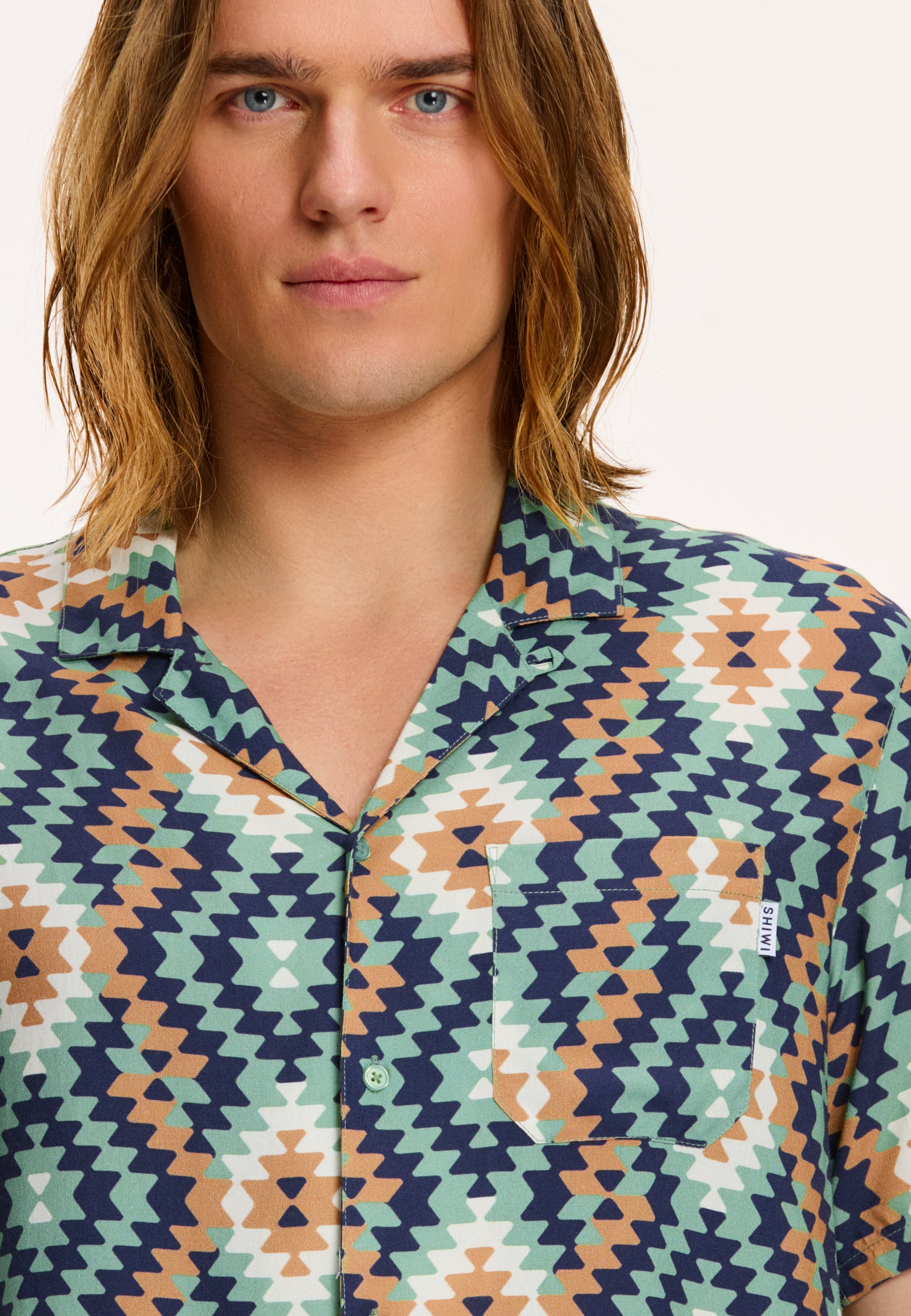 men mayan geo shirt