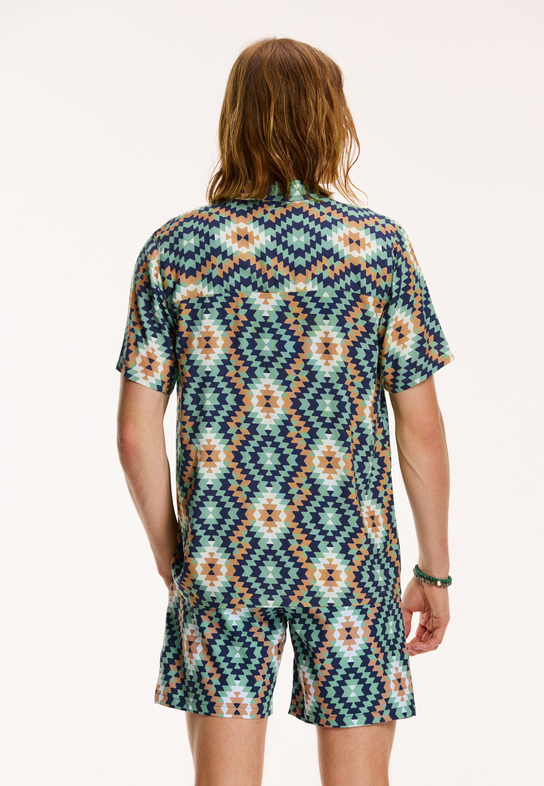 men mayan geo shirt