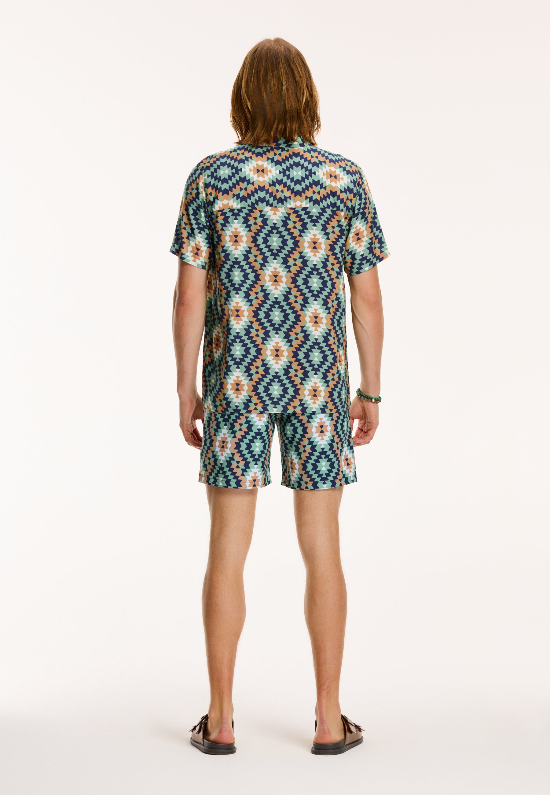 men mayan geo shirt