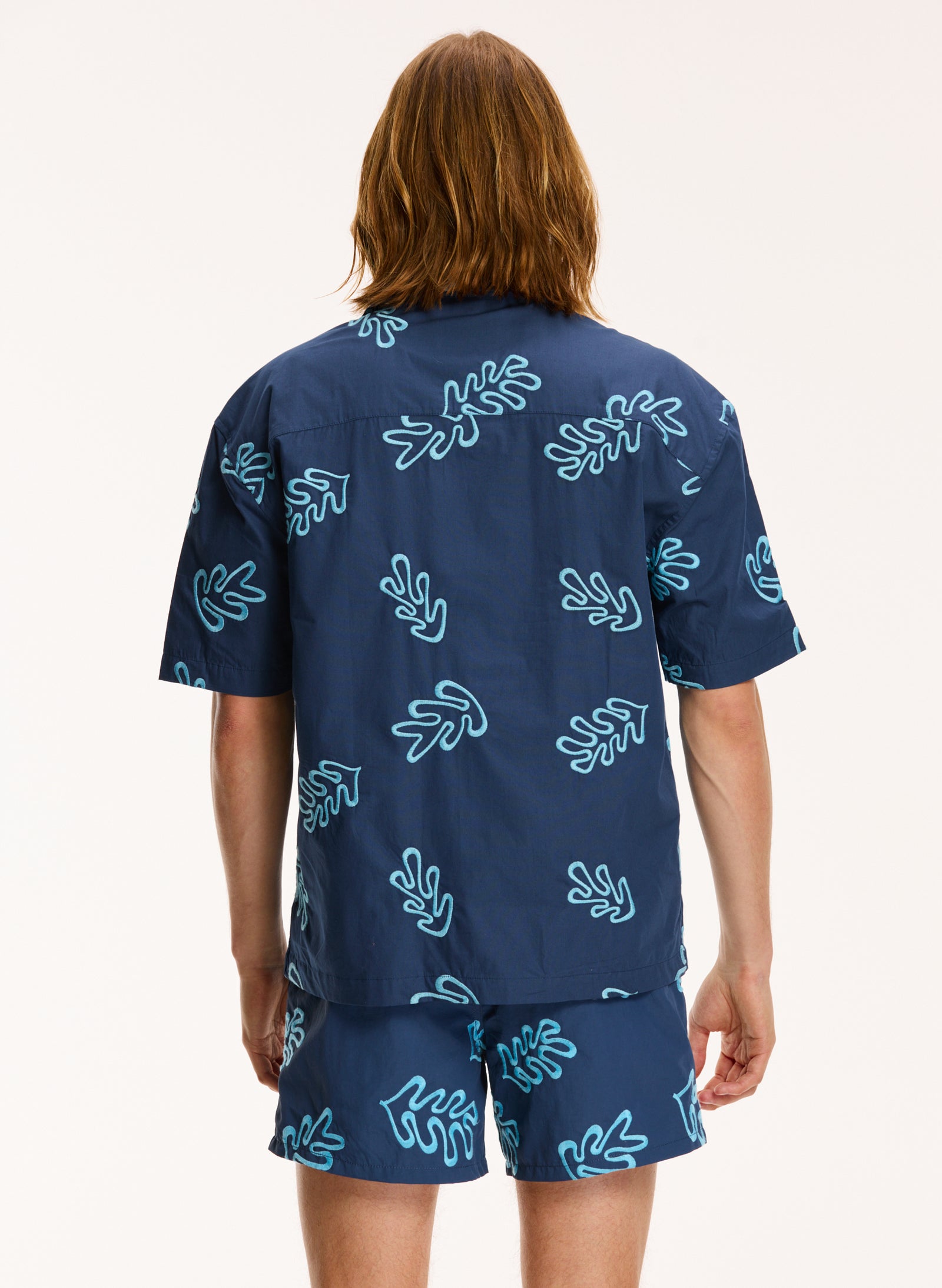 Men Shortsleeve reef embroidery