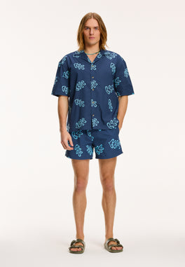 Men Shortsleeve reef embroidery