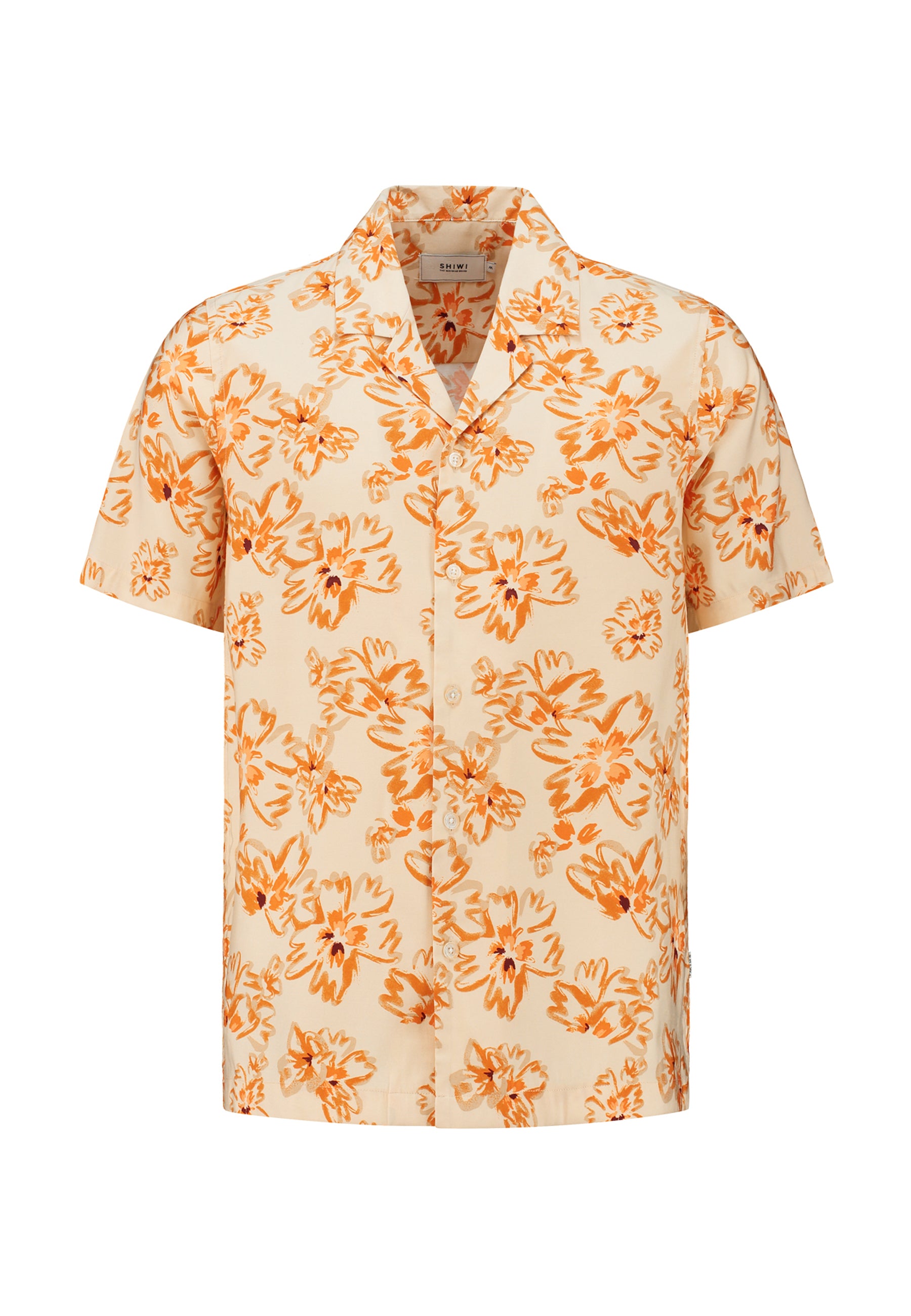 Men Shortsleeve washed flower