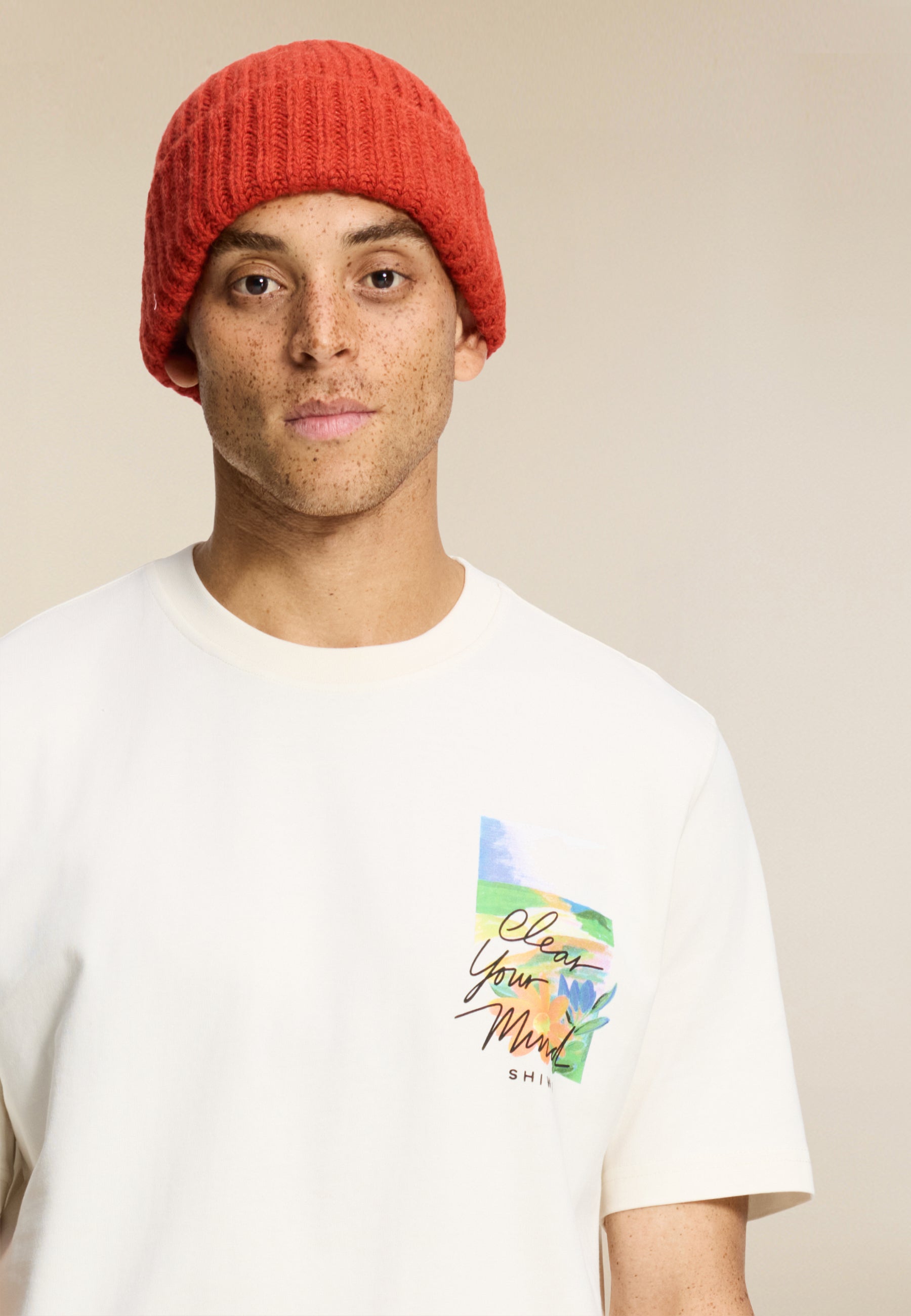 FINN relaxed fit landscape t-shirt | white