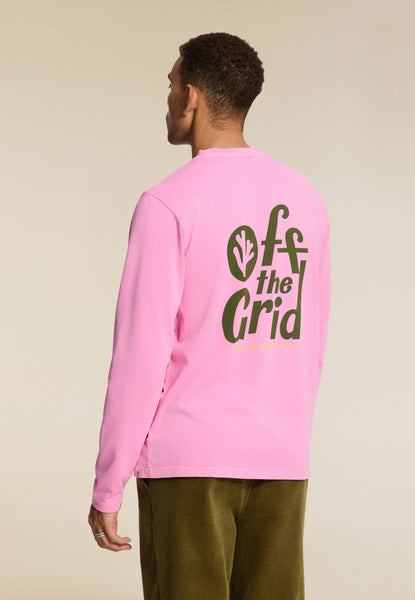 JUDE regular fit off the grid longsleeve | pink dusk