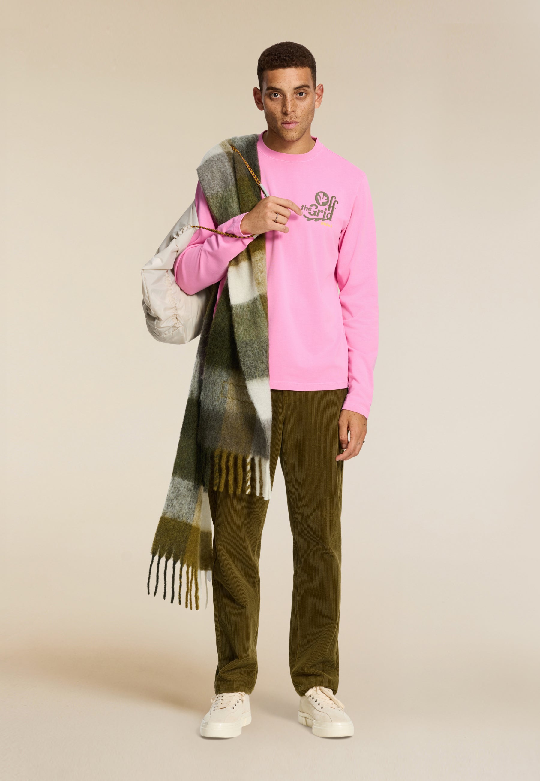 JUDE regular fit off the grid longsleeve | pink dusk