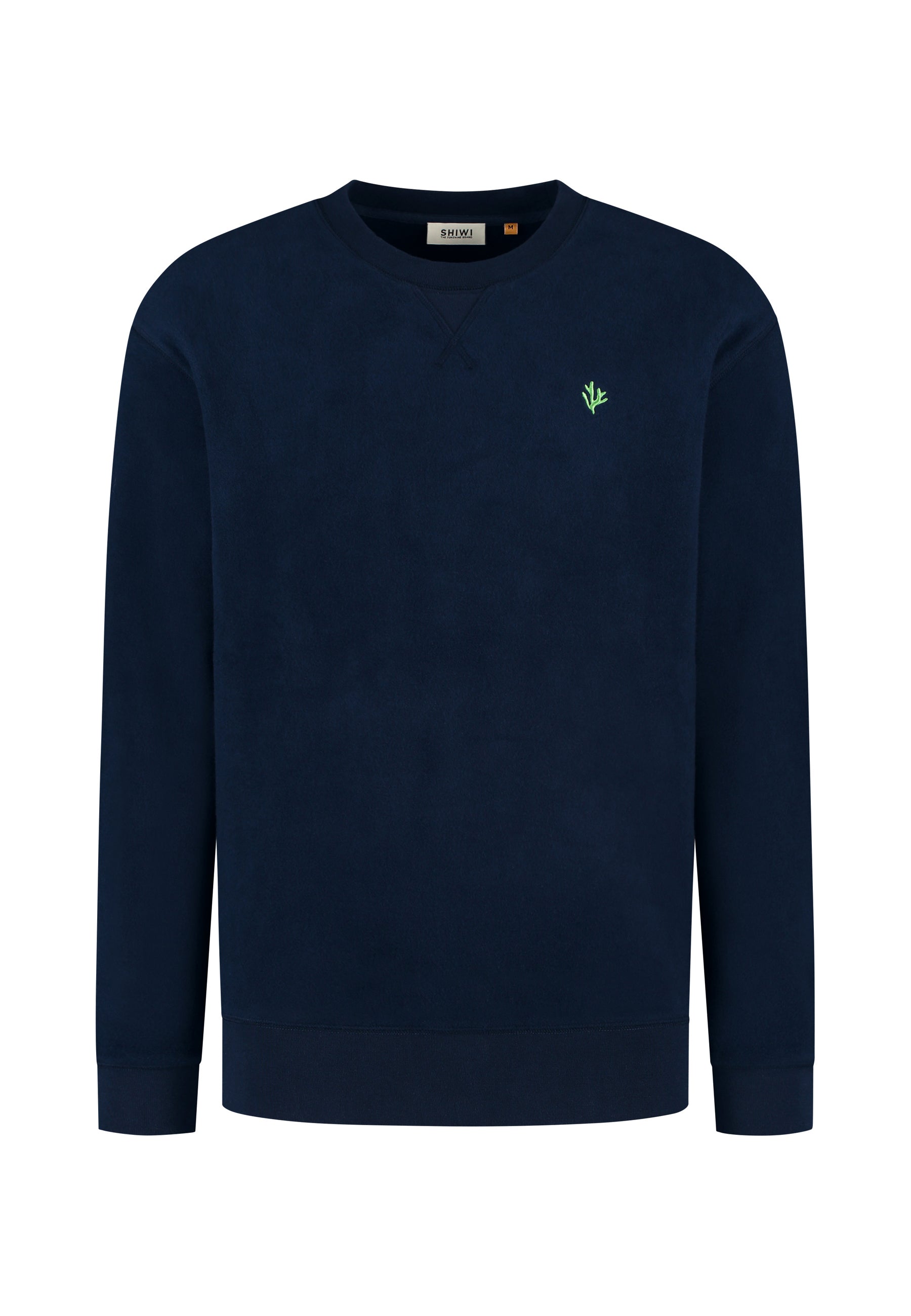 KYLE relaxed fit coral logo sweater | dark navy