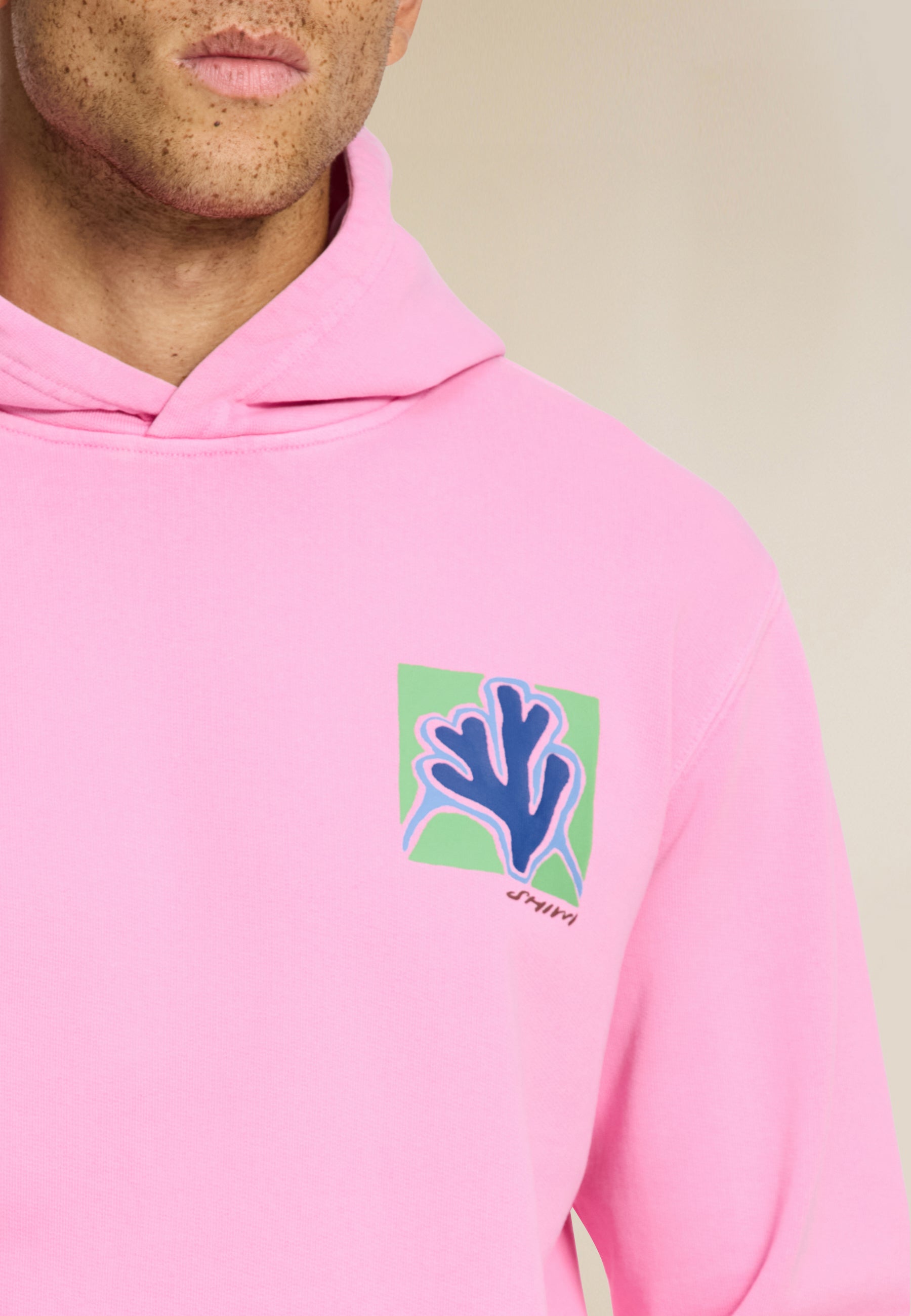 LEO regular fit slow pace hoodie | pink dusk