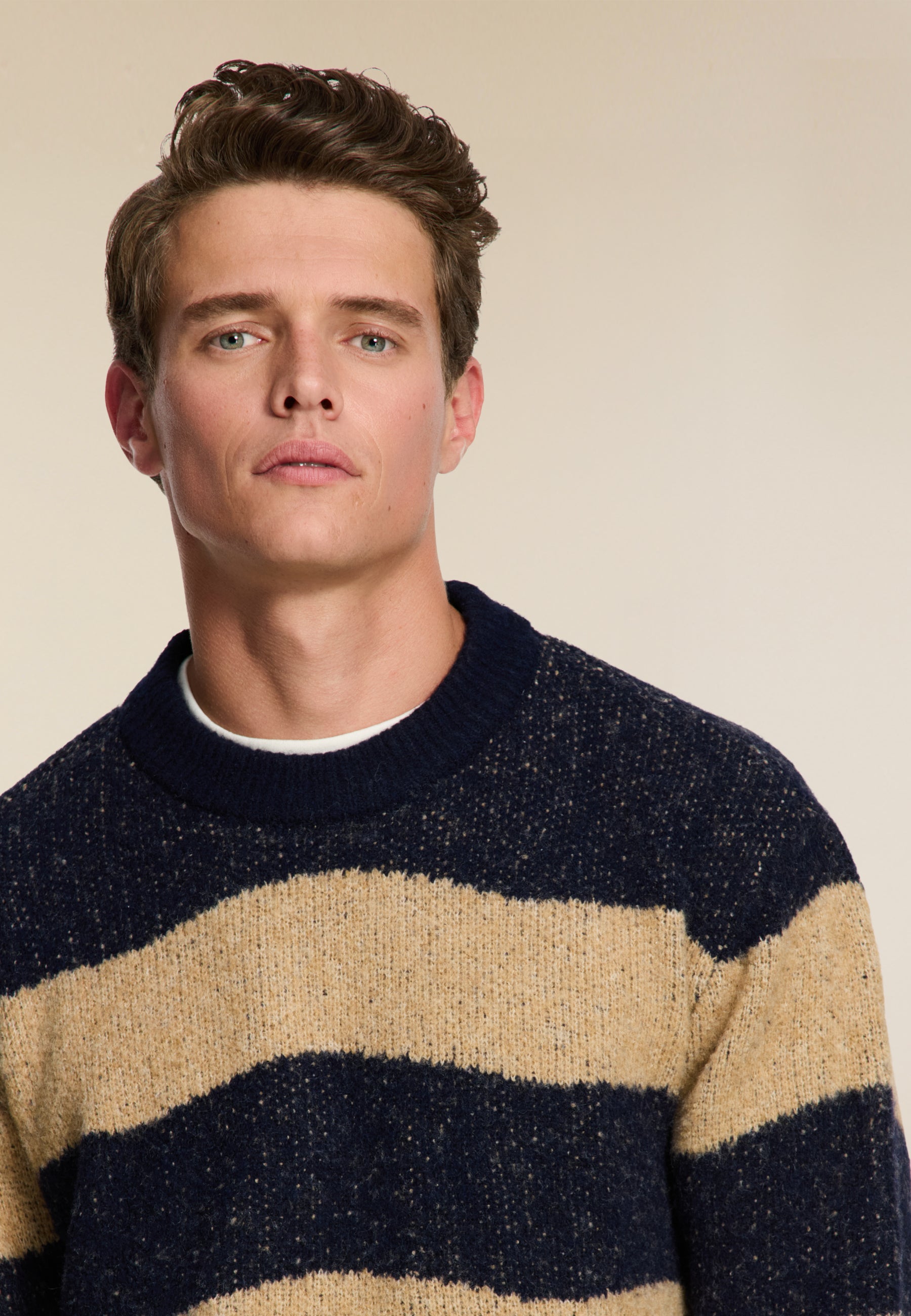 PIKE relaxed fit wave pullover | blue clay