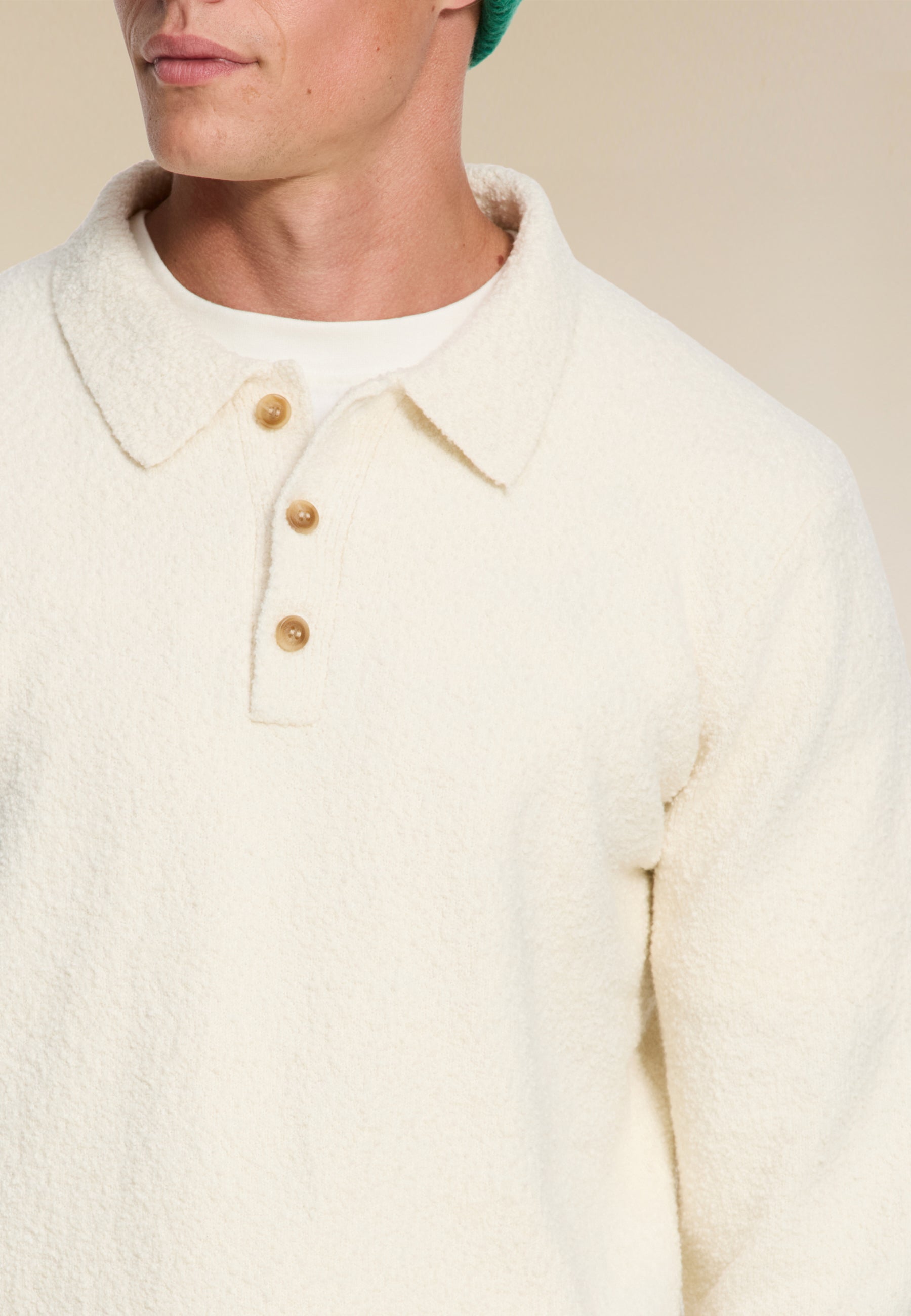 PENN regular fit boucle polo | white