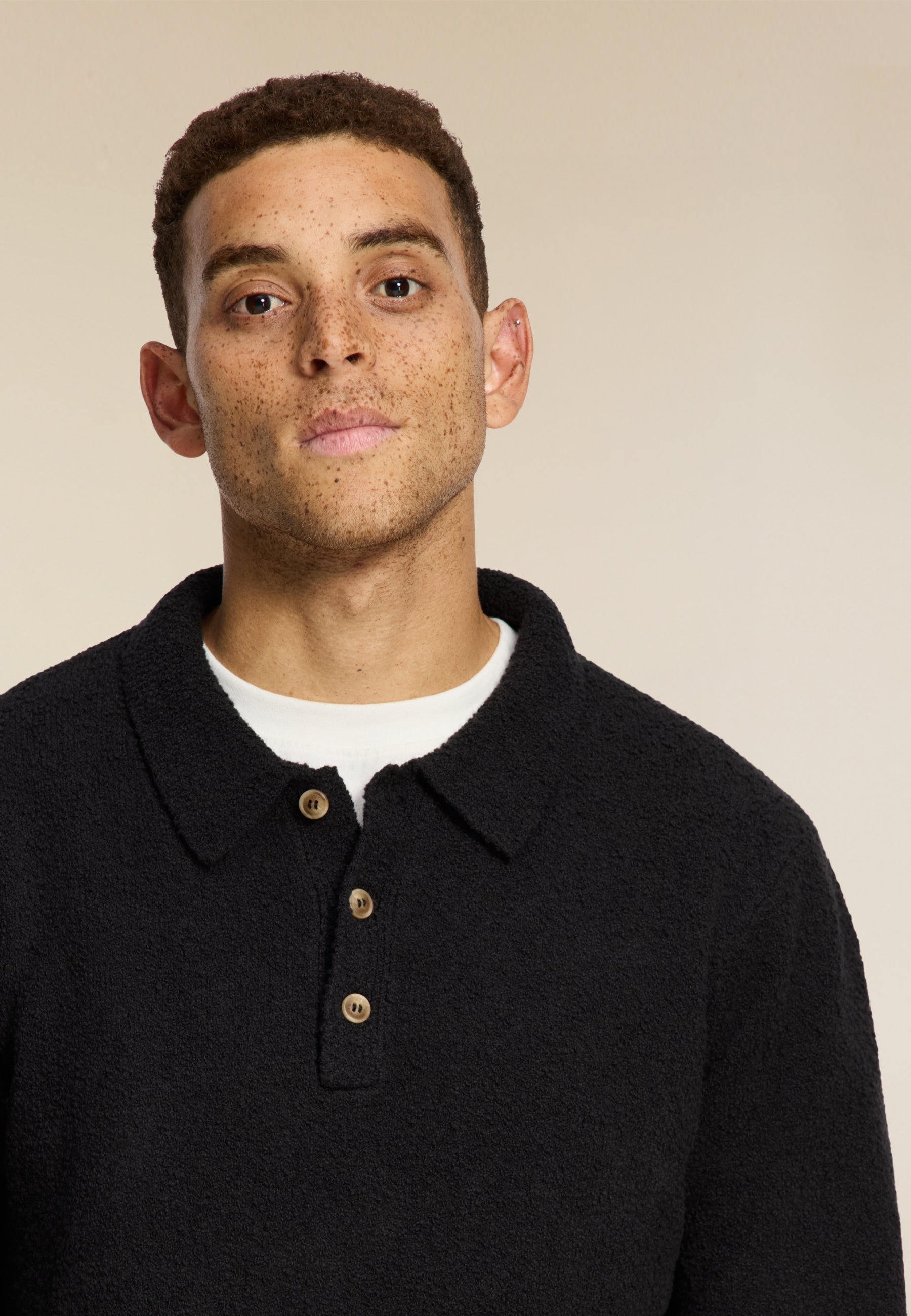 PENN regular fit boucle polo | black
