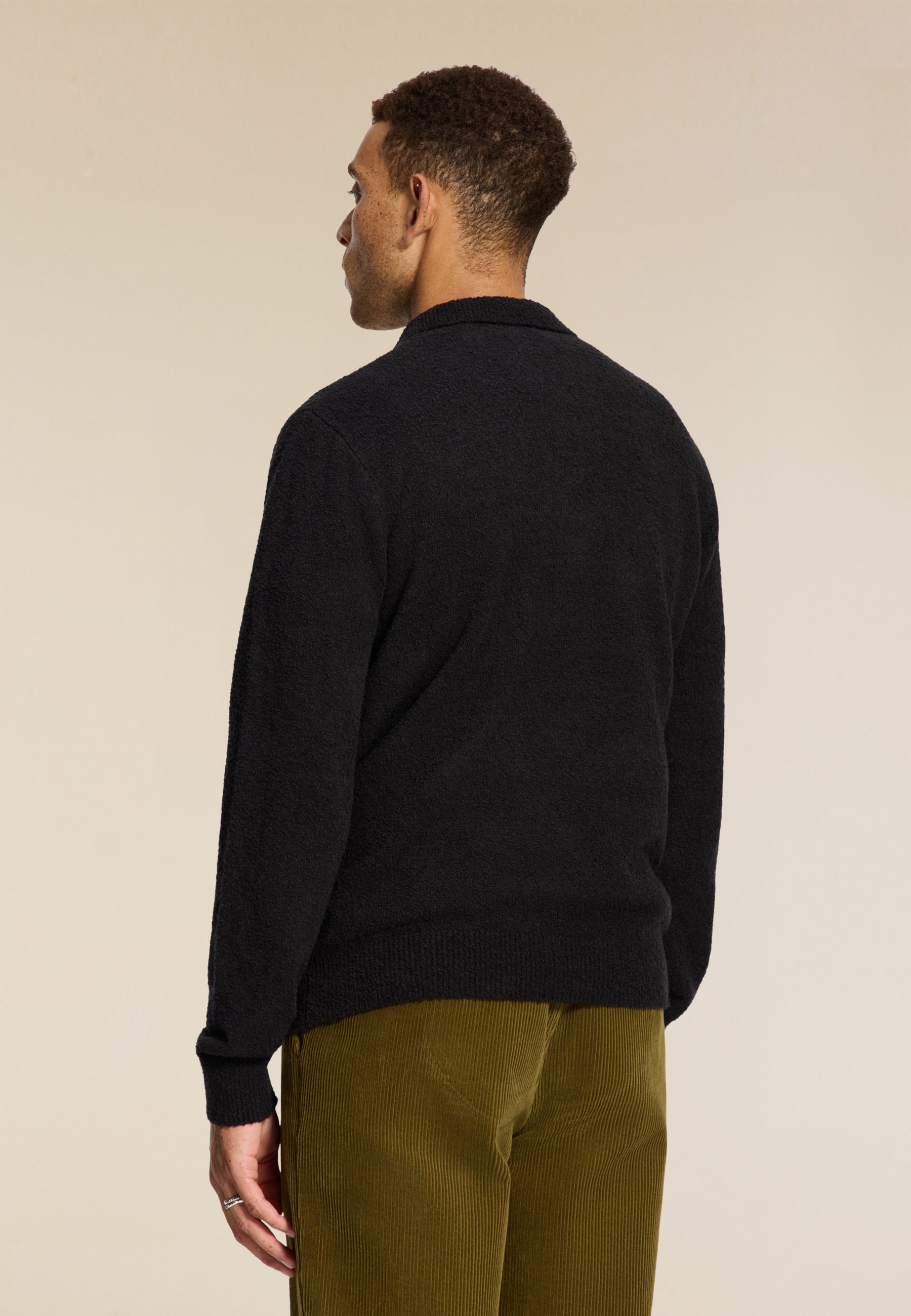 PENN regular fit boucle polo | black