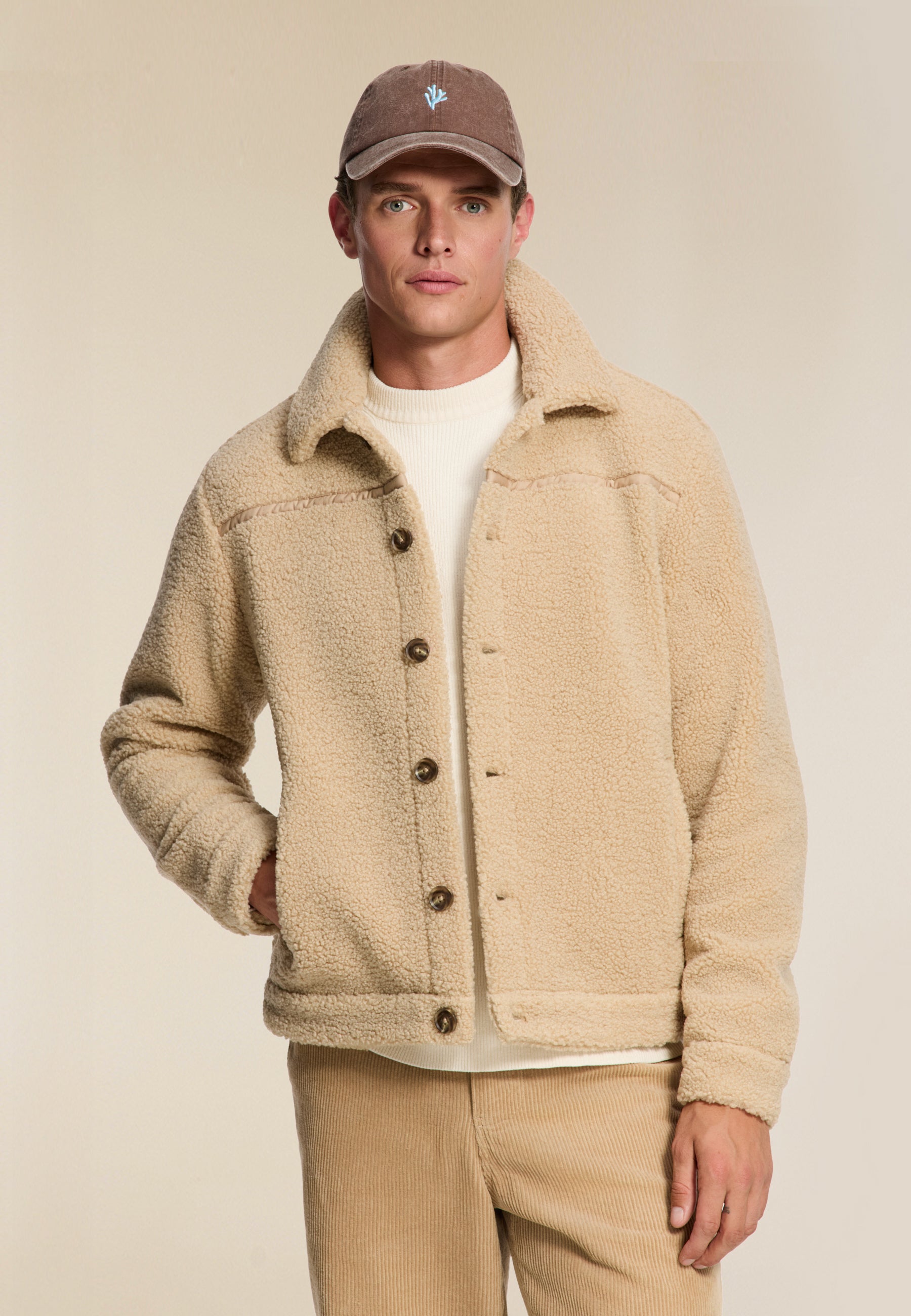 SYD teddy jacket | beige