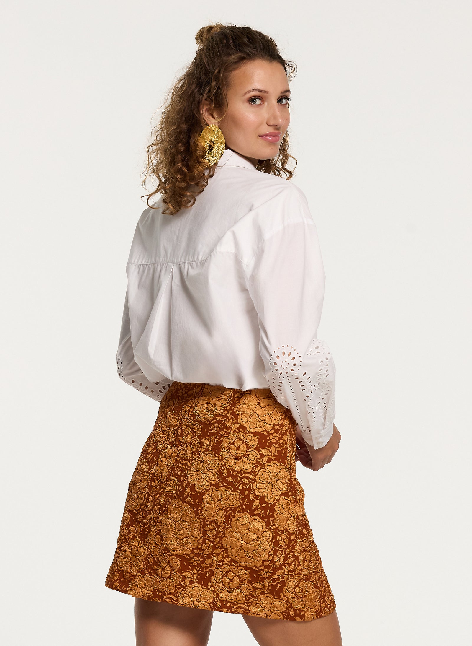 Ladies Copenhagen embroidery blouse