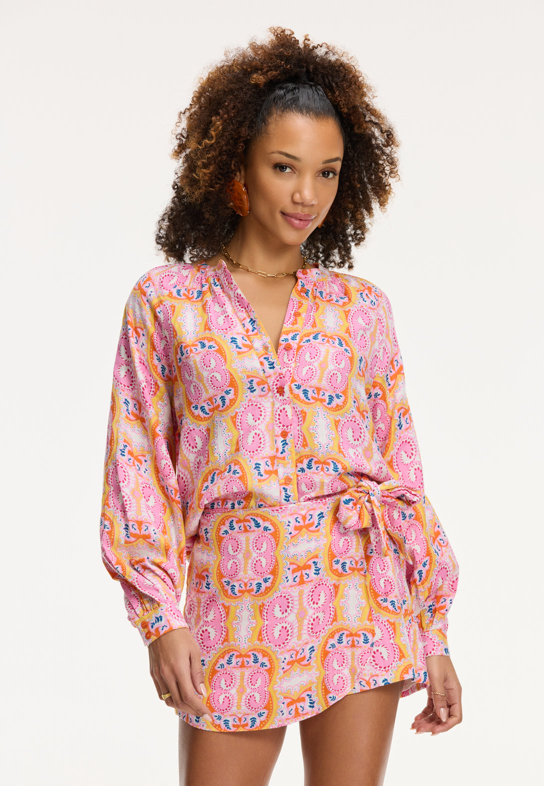 Ladies EZRA blouse mykonos paisley