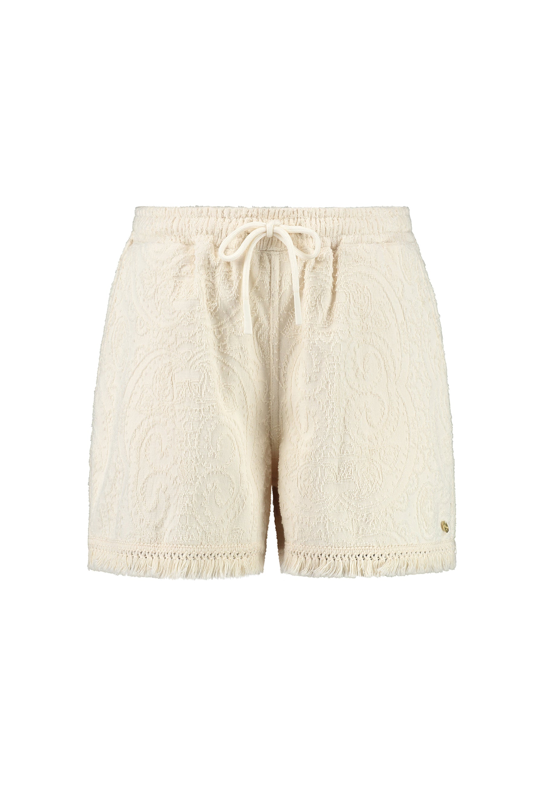 Ladies MERITH intarsia toweling shorts