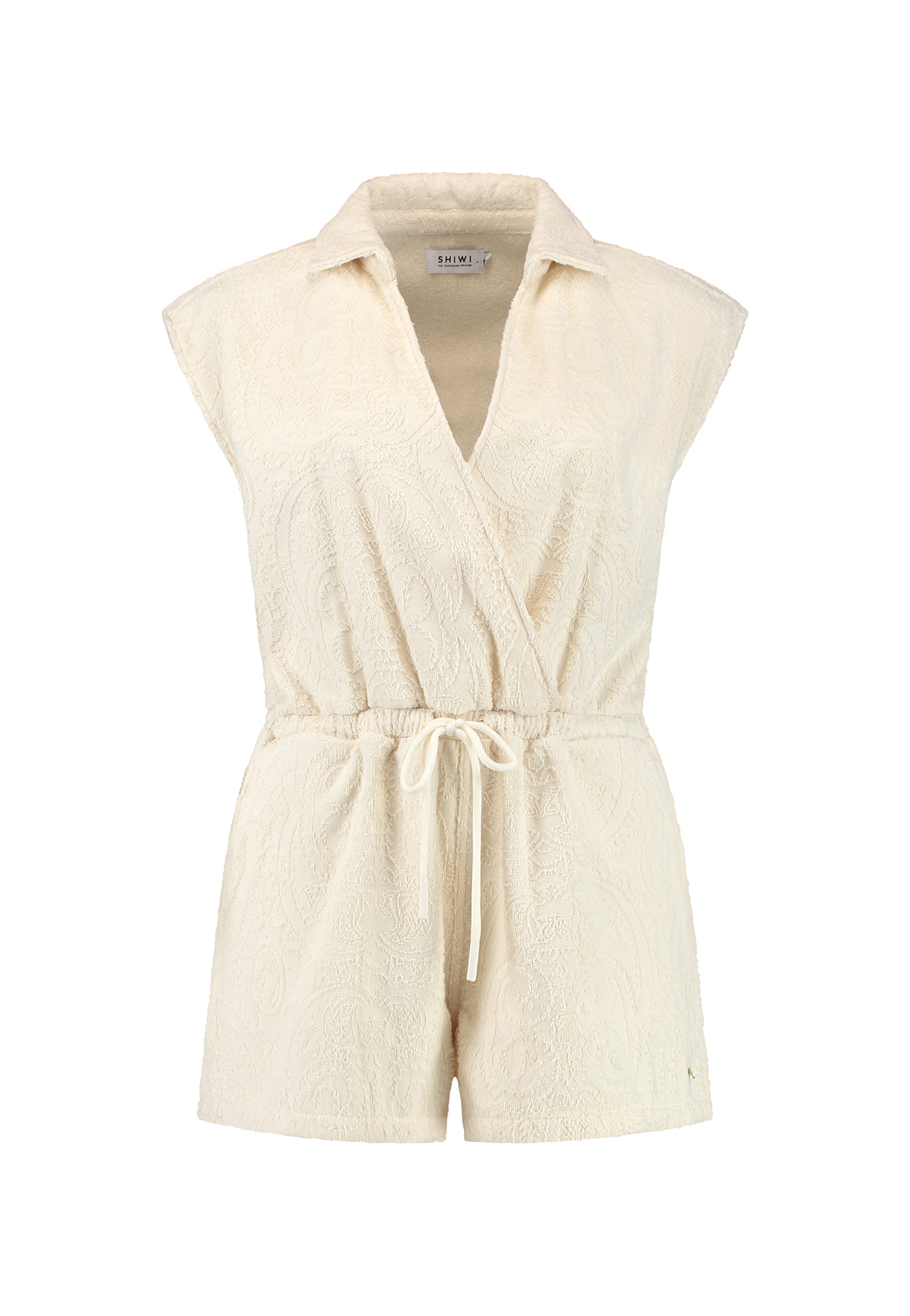 Ladies FLORE intarsia toweling jumpsuit