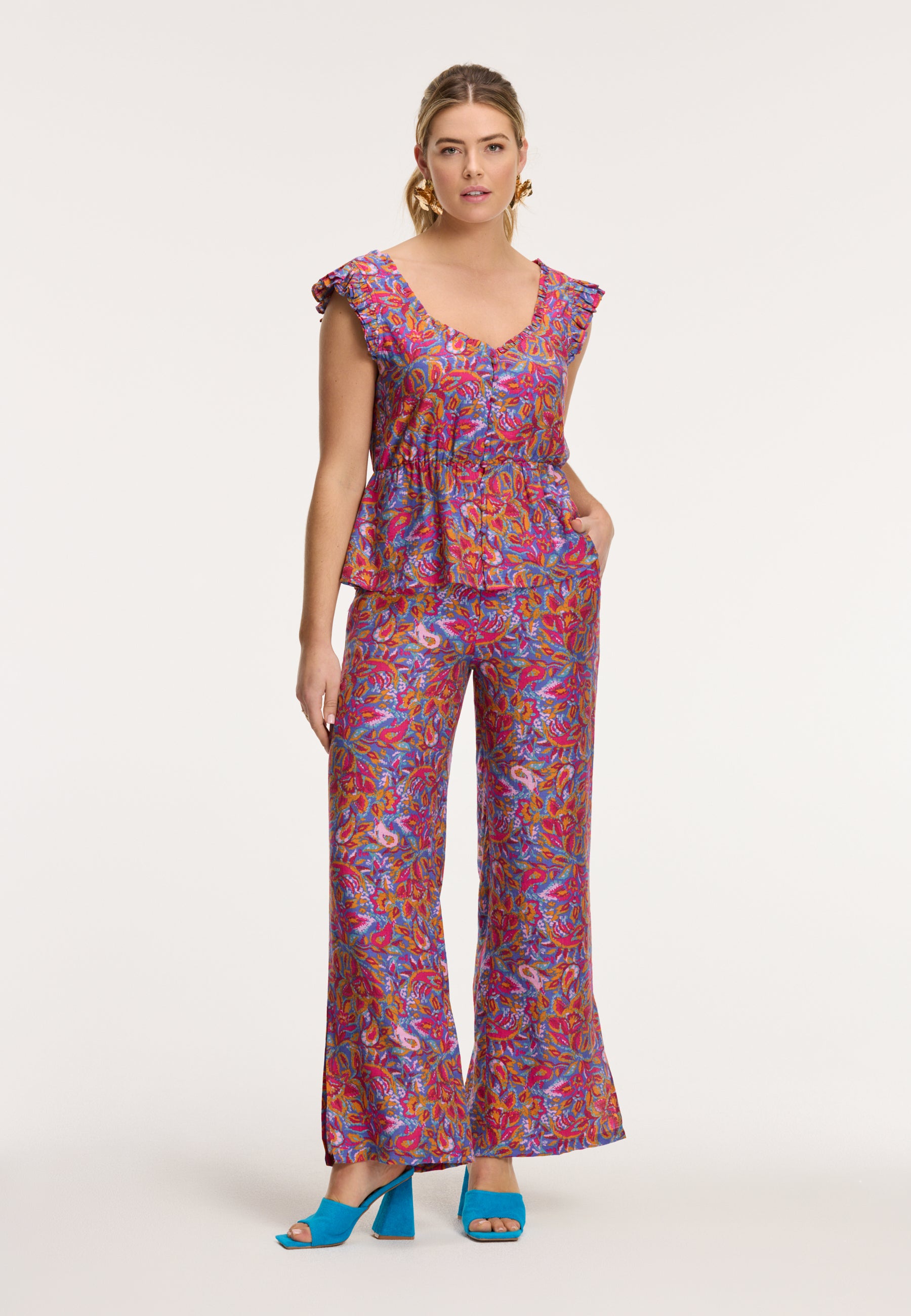 Ladies MEREL trousers sicilian flower