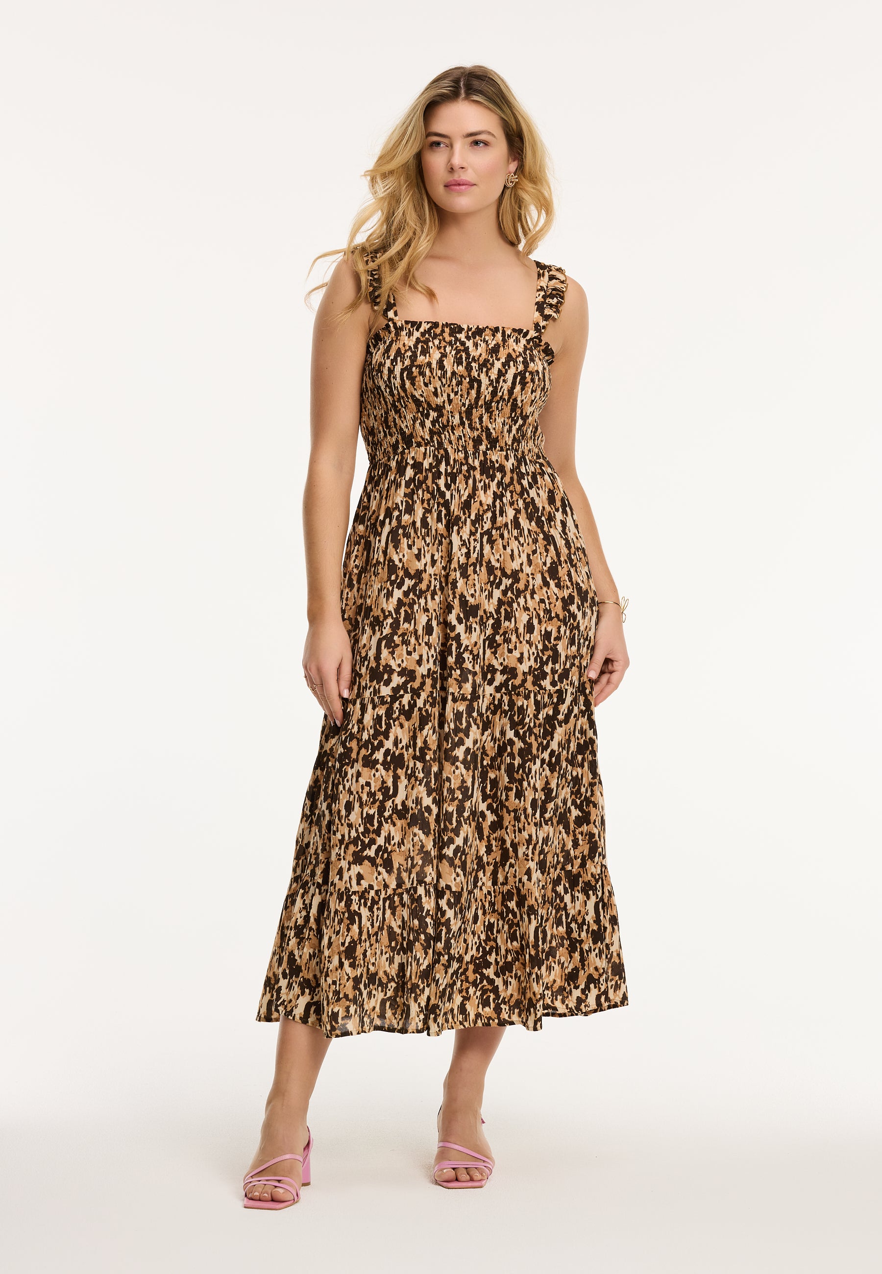 Ladies SEYCHELLES dress faded leopard