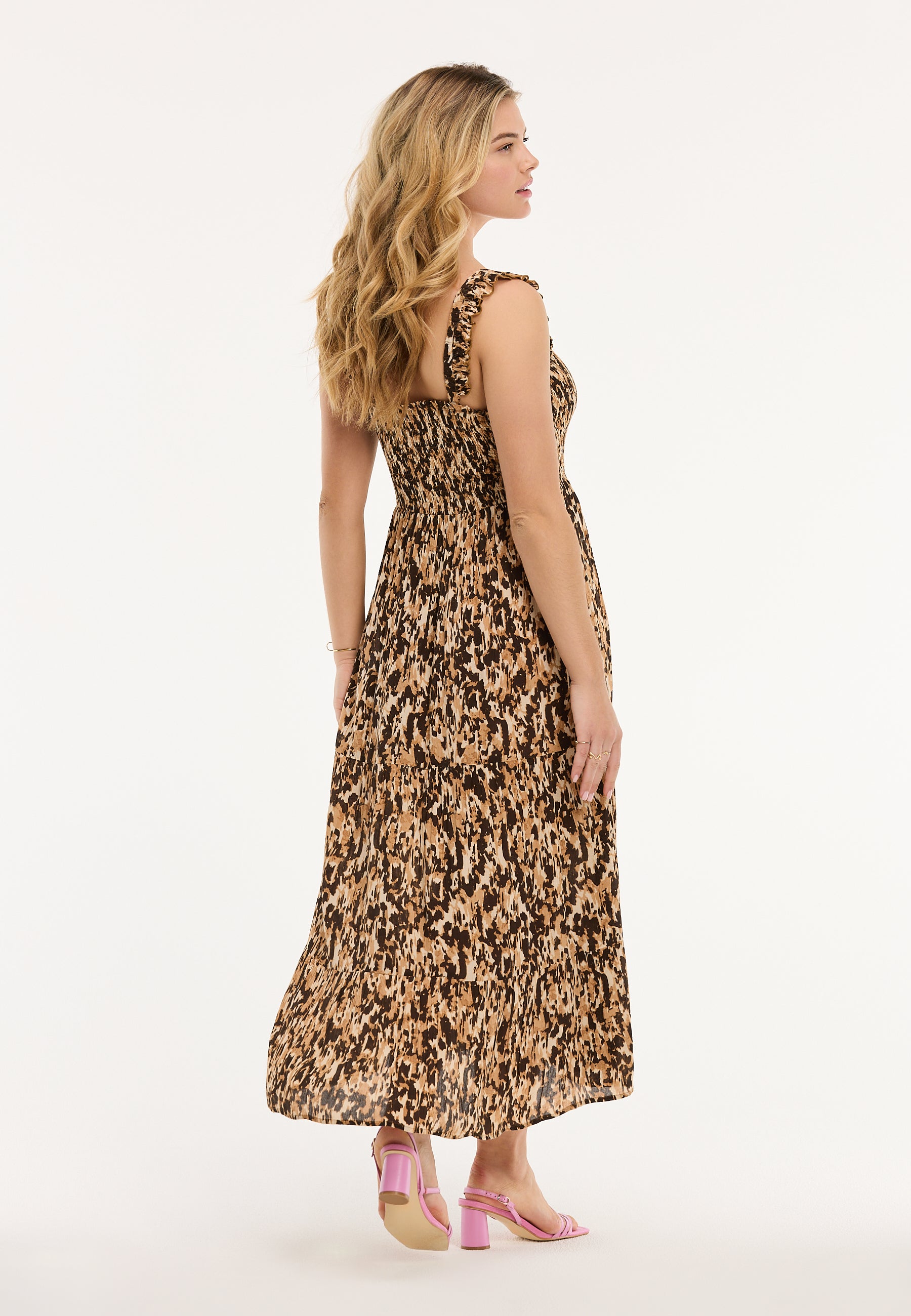 Ladies SEYCHELLES dress faded leopard