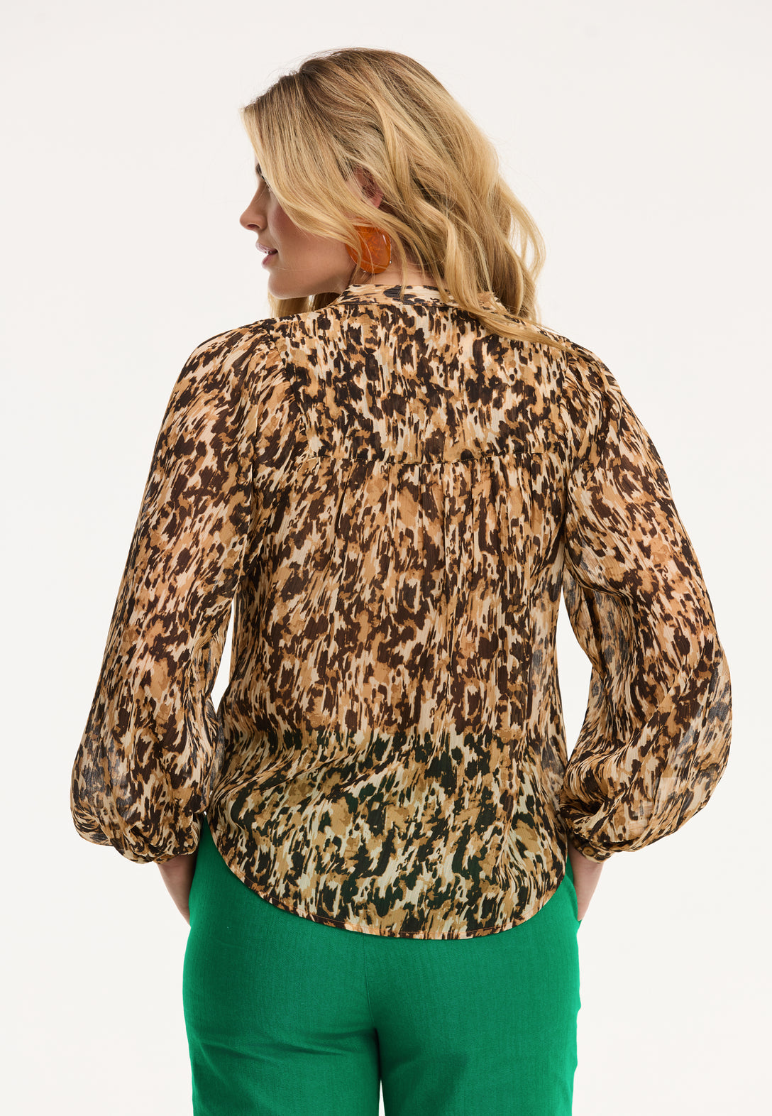 Ladies ISA top faded leopard