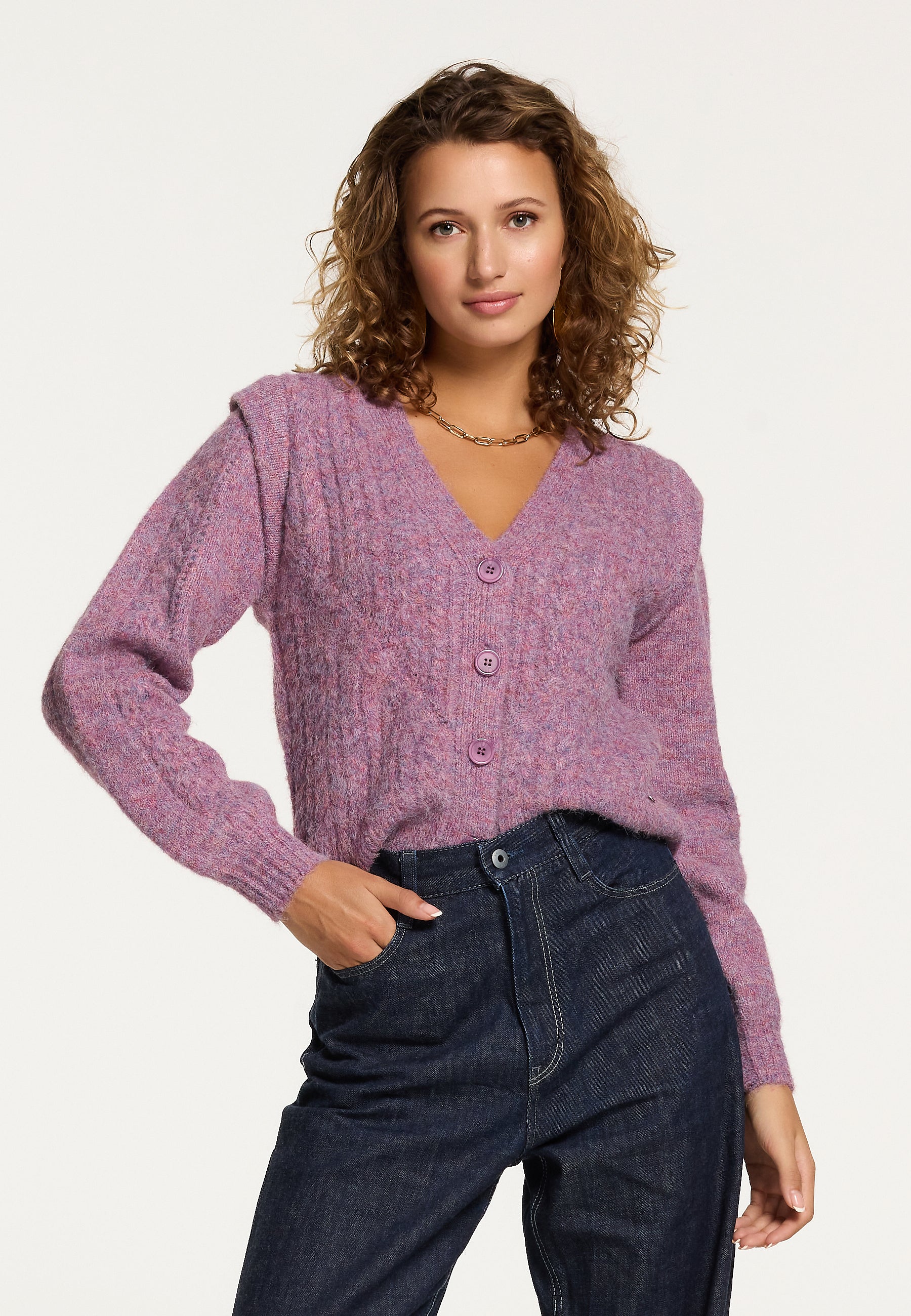 Ladies Aspen cable knit