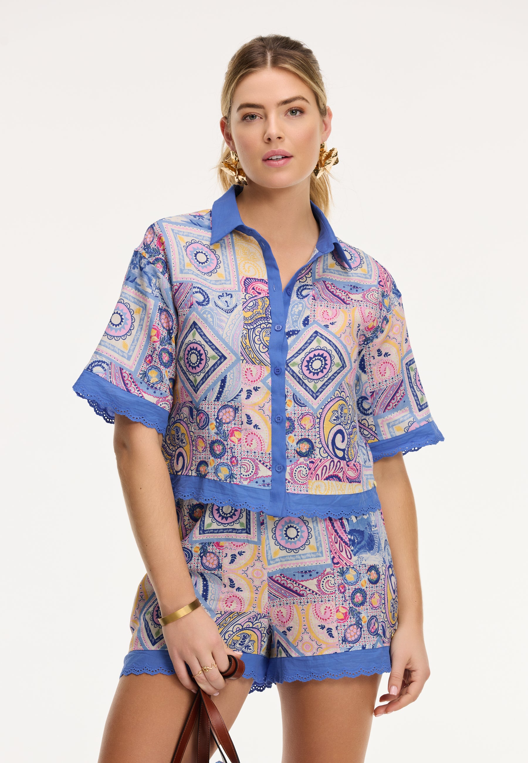 Ladies EMILY blouse paisley banner