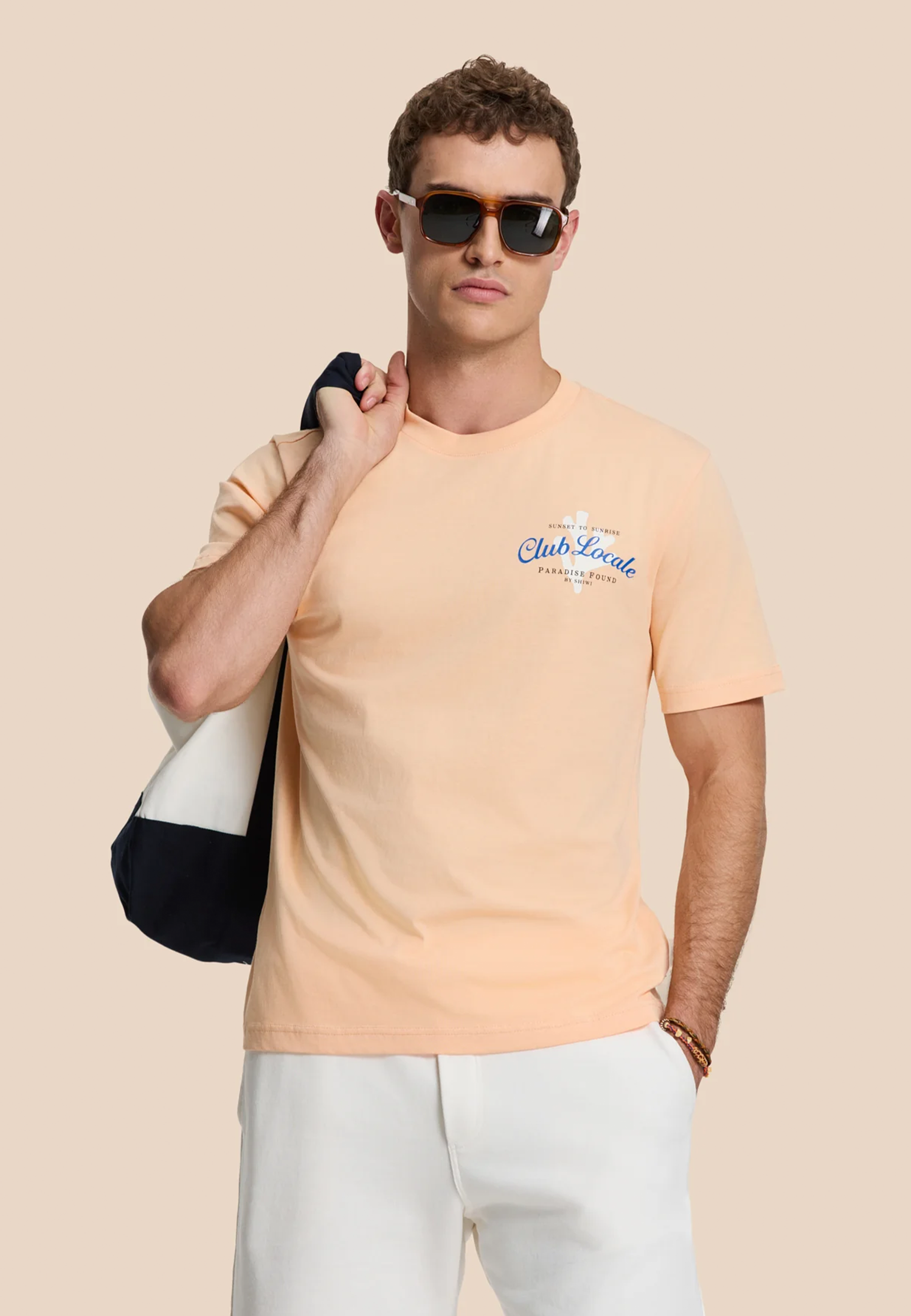 LIAM regular t-shirt paradise | orange peaches