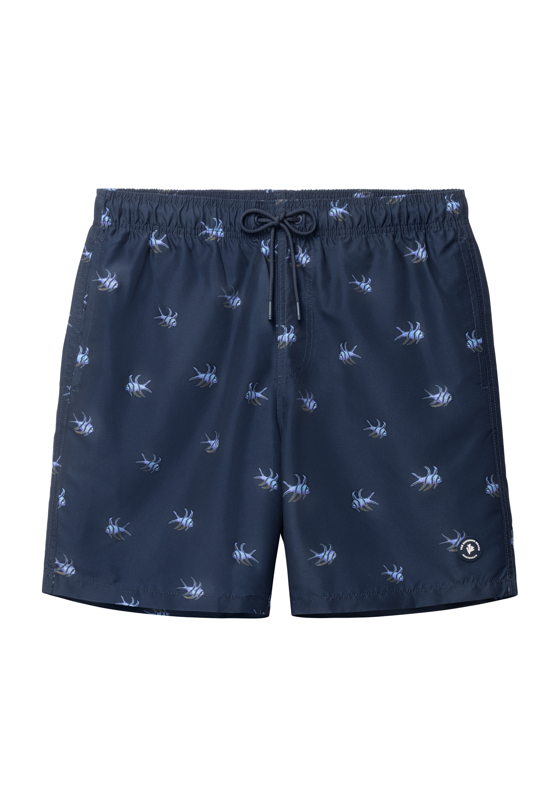 MIKE swim shorts multi fish | blue navy