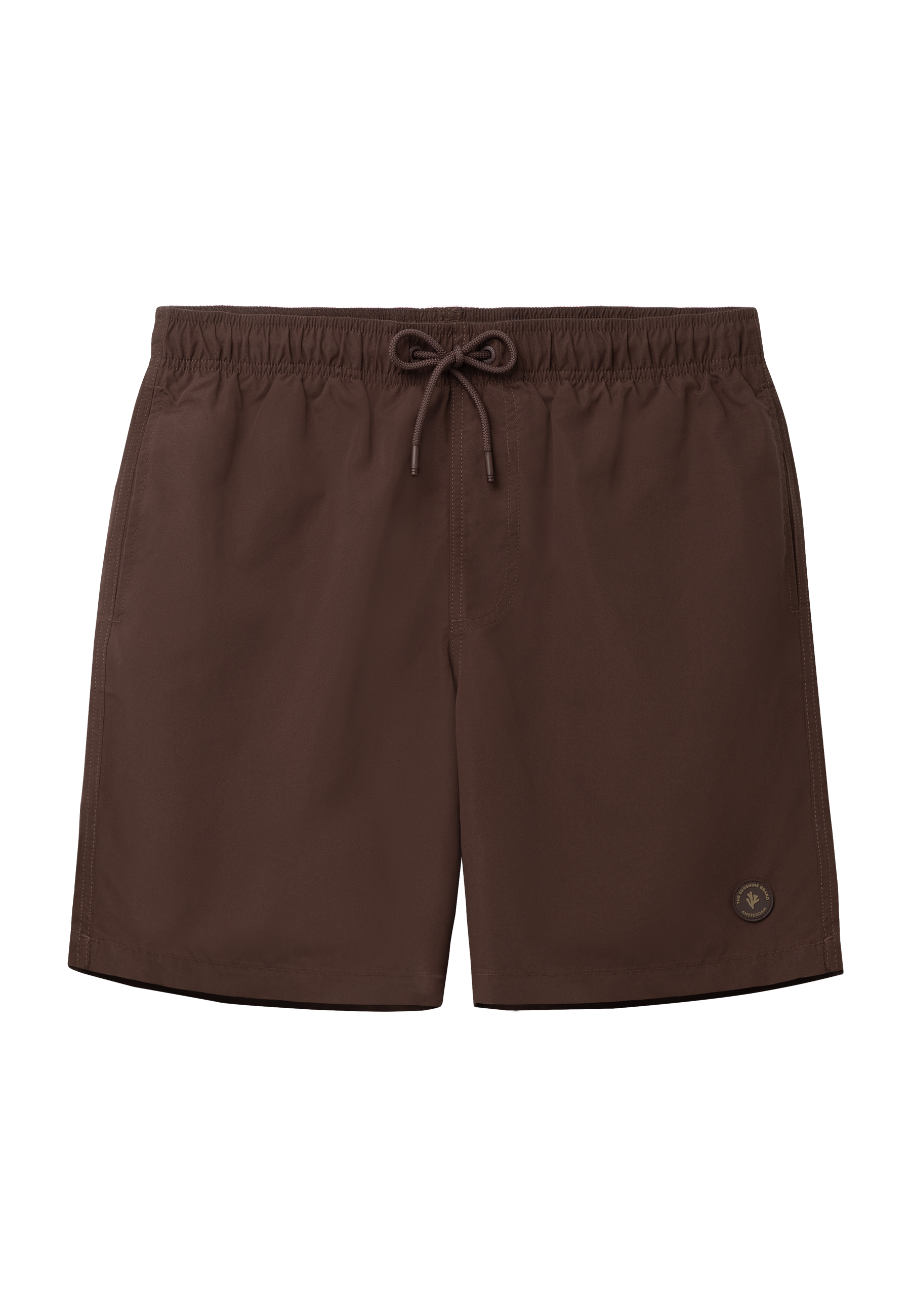 MIKE swim shorts solid | brown wood