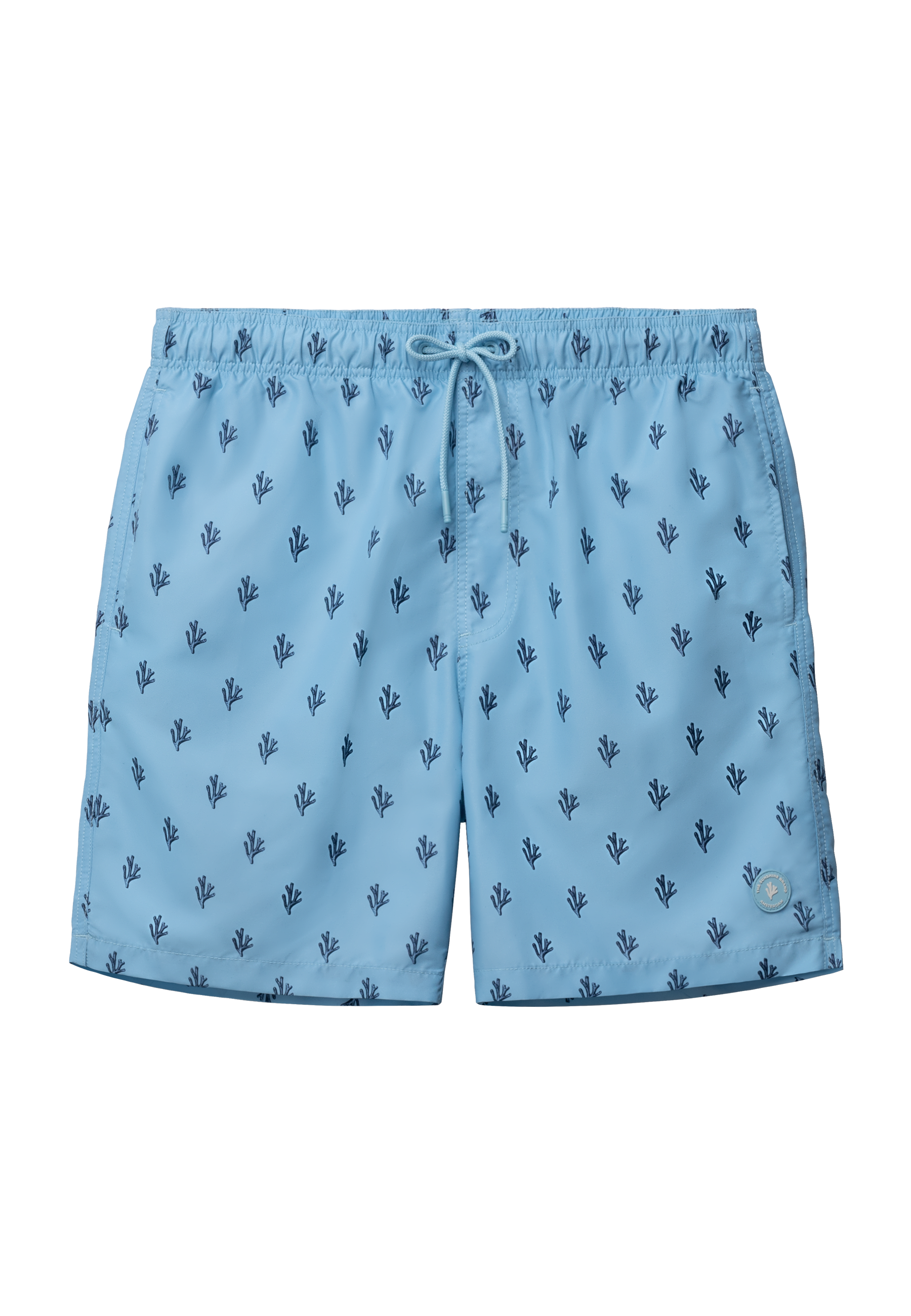 MIKE zwembroek sketched coral | blue sky