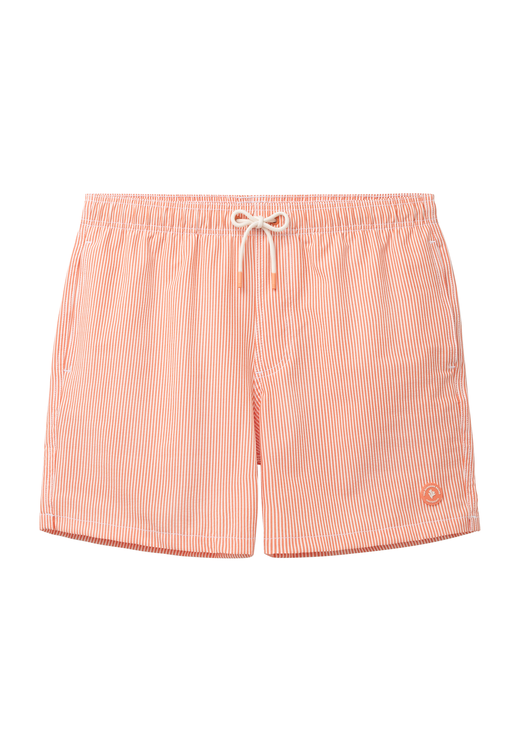 PETE swim shorts seersucker stripe | orange
