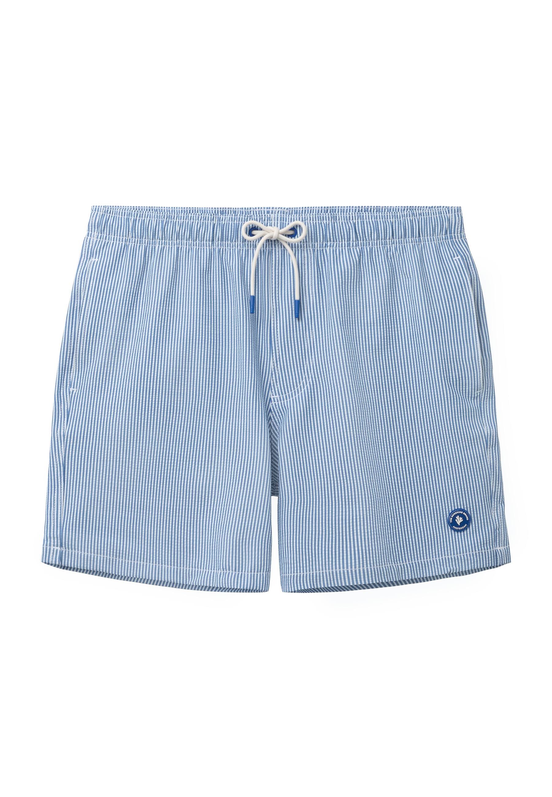 PETE swim shorts seersucker stripe | blue