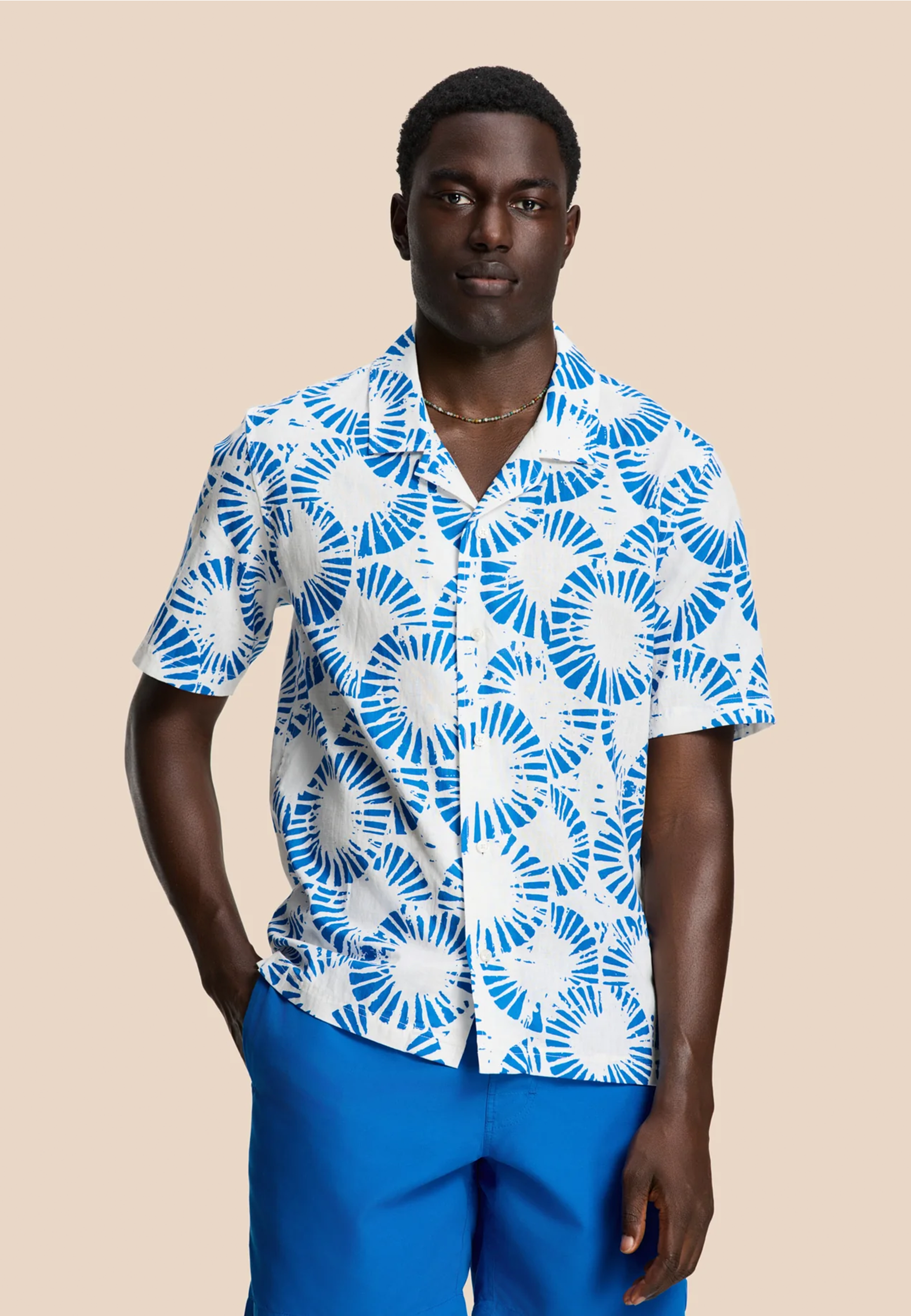 VIC short sleeve shirt ripple | white