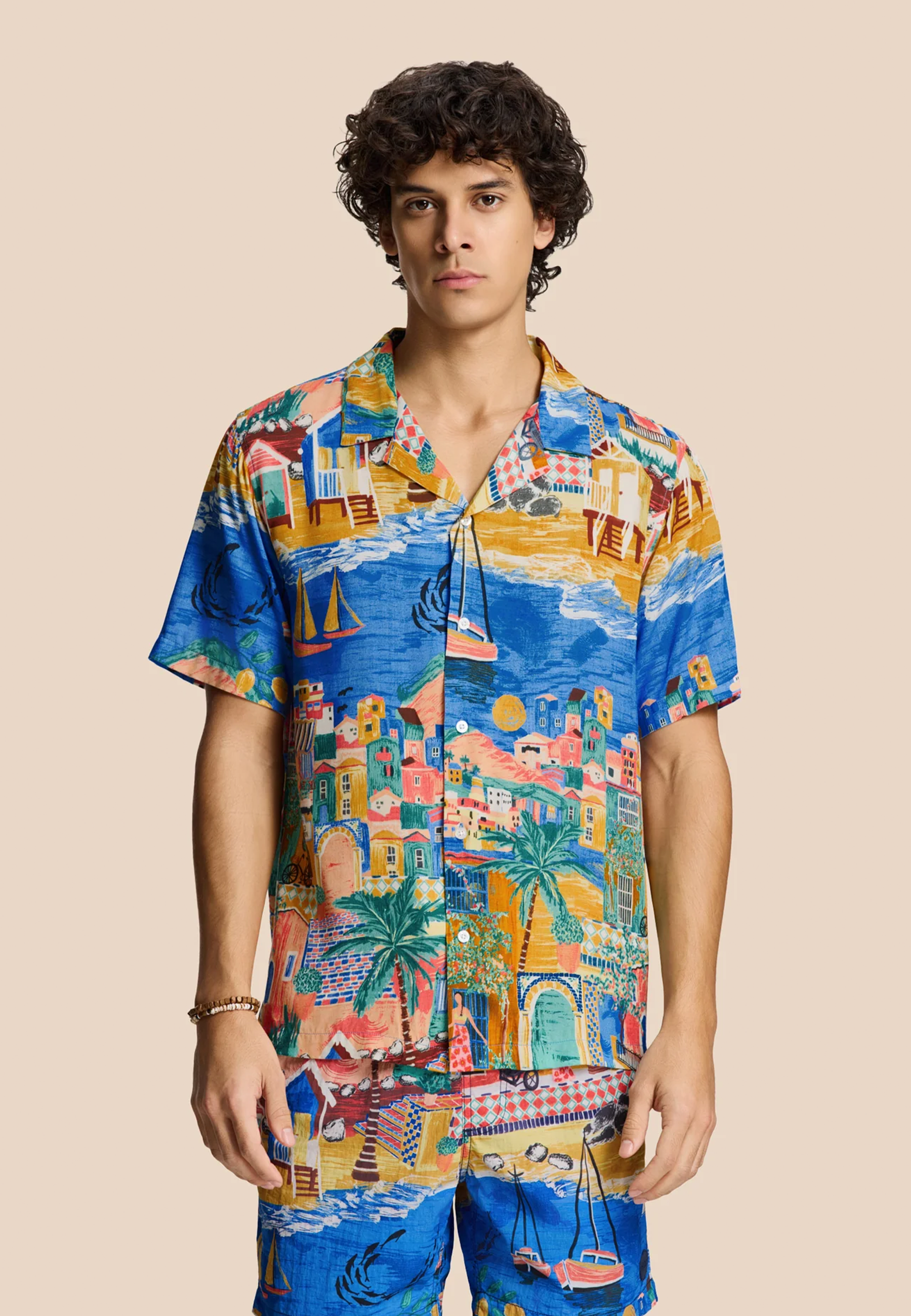 VIC short sleeve shirt shiwi island | multi