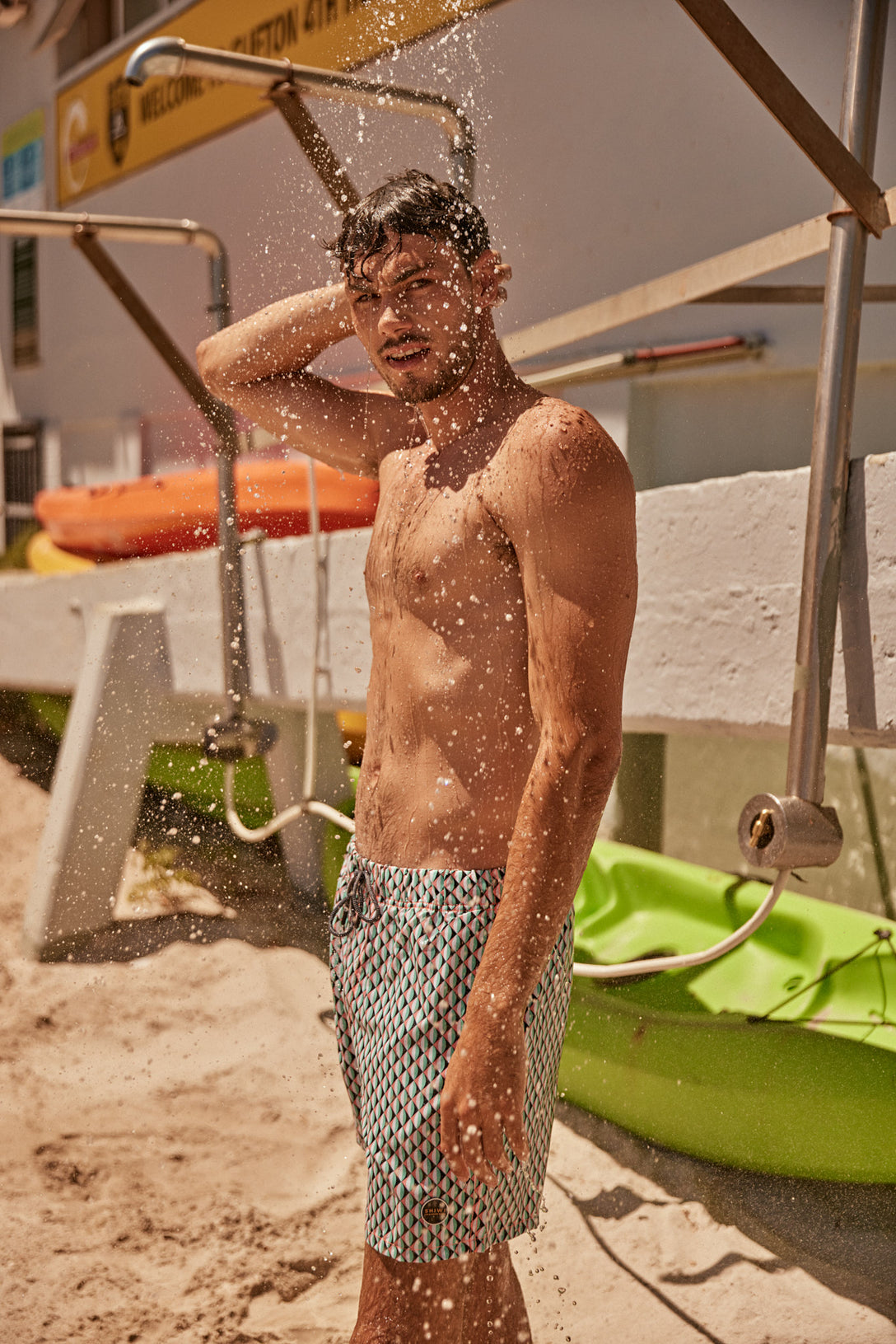 men swimshort hotel tile