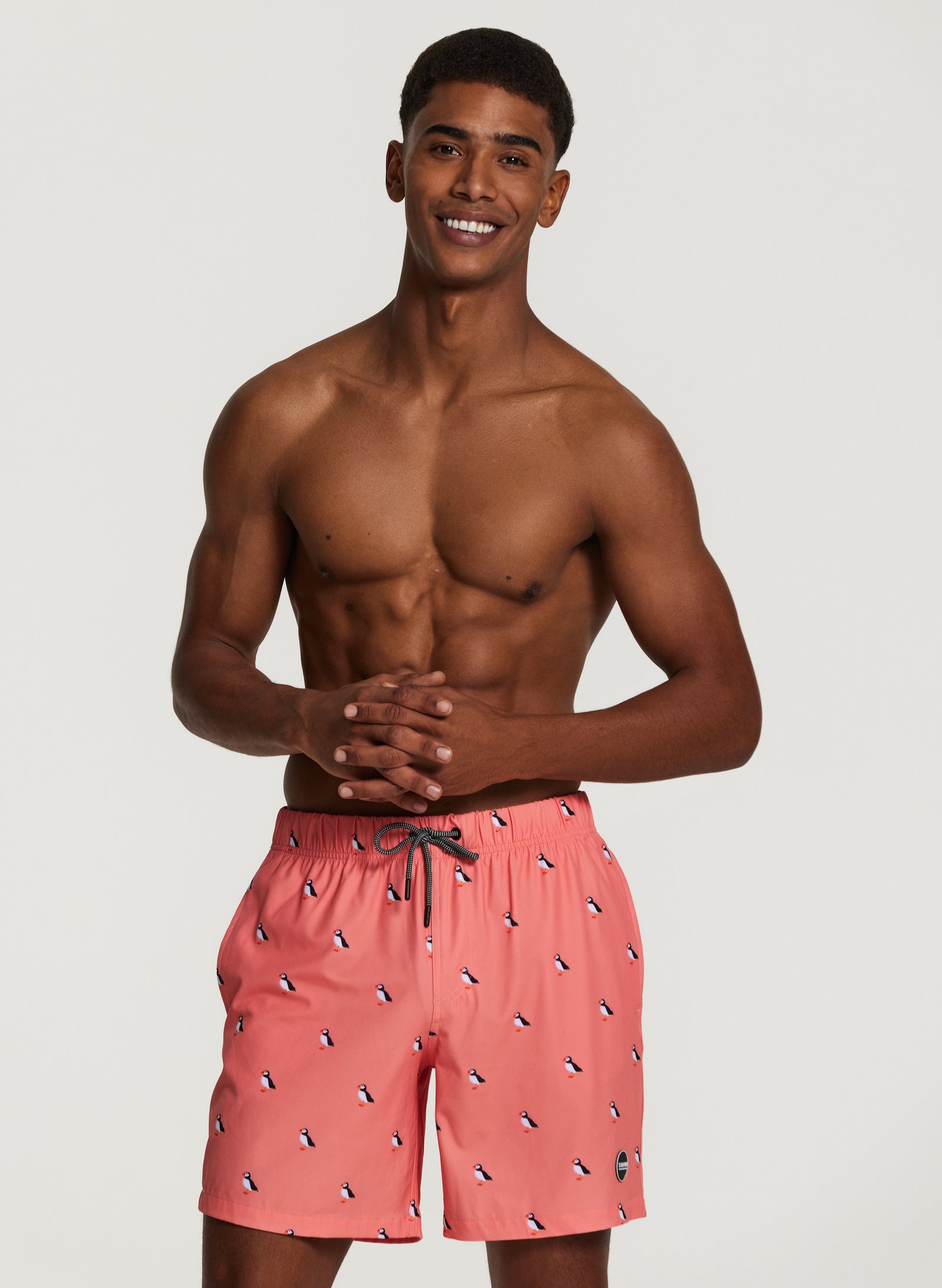 men stretch swimshort puffin