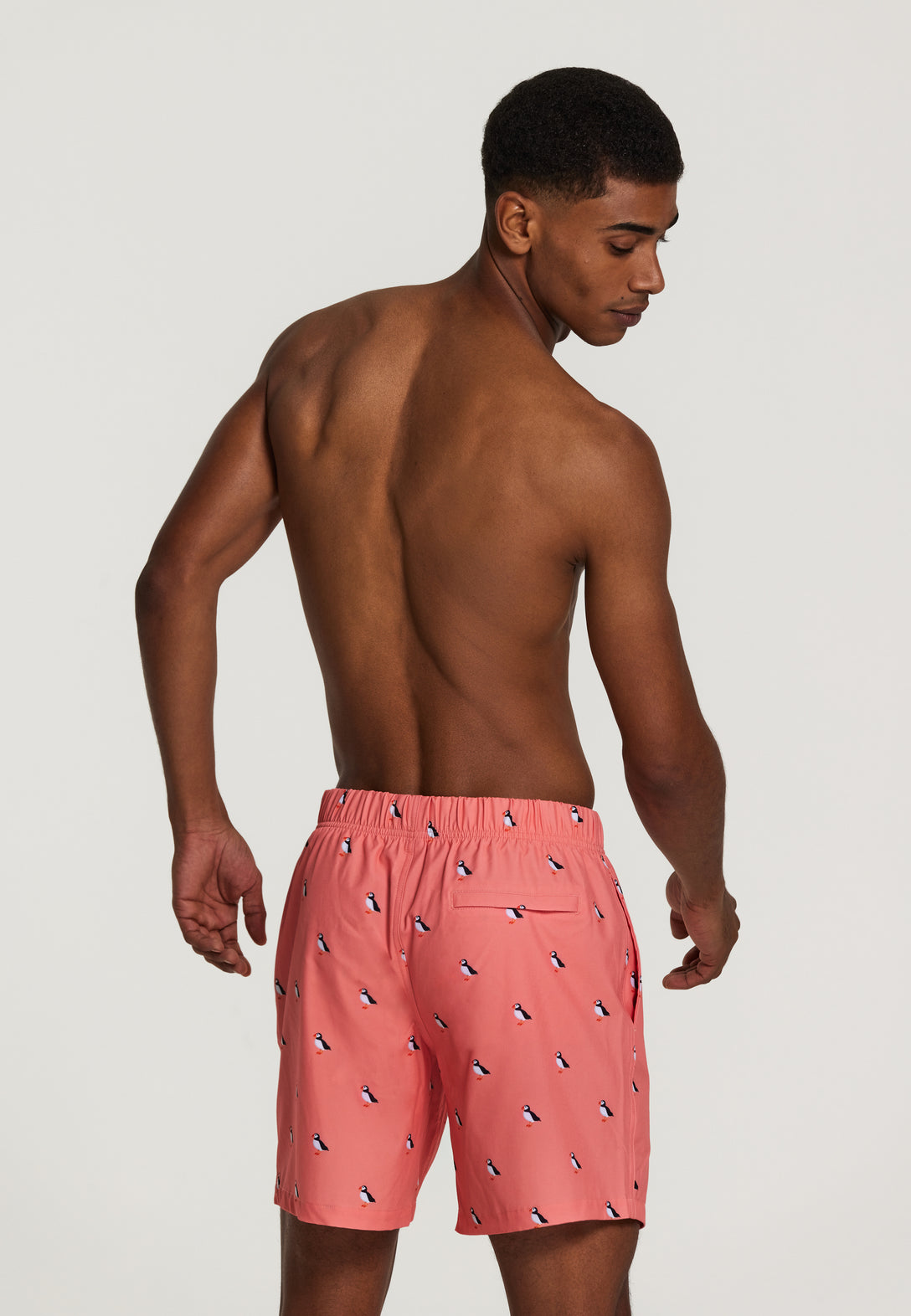men stretch swimshort puffin
