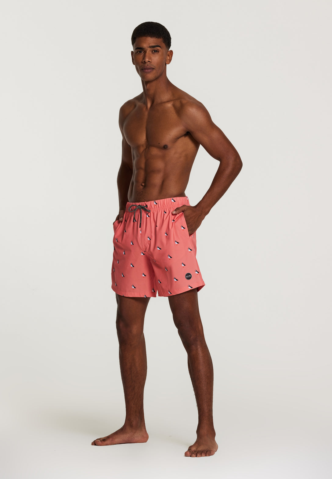 men stretch swimshort puffin