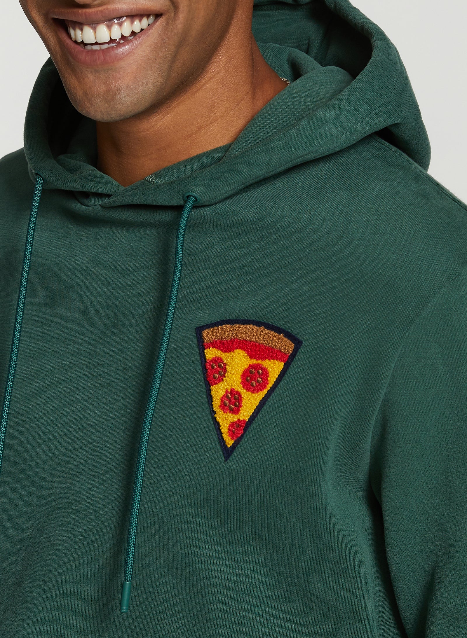Men pizza slice hoodie