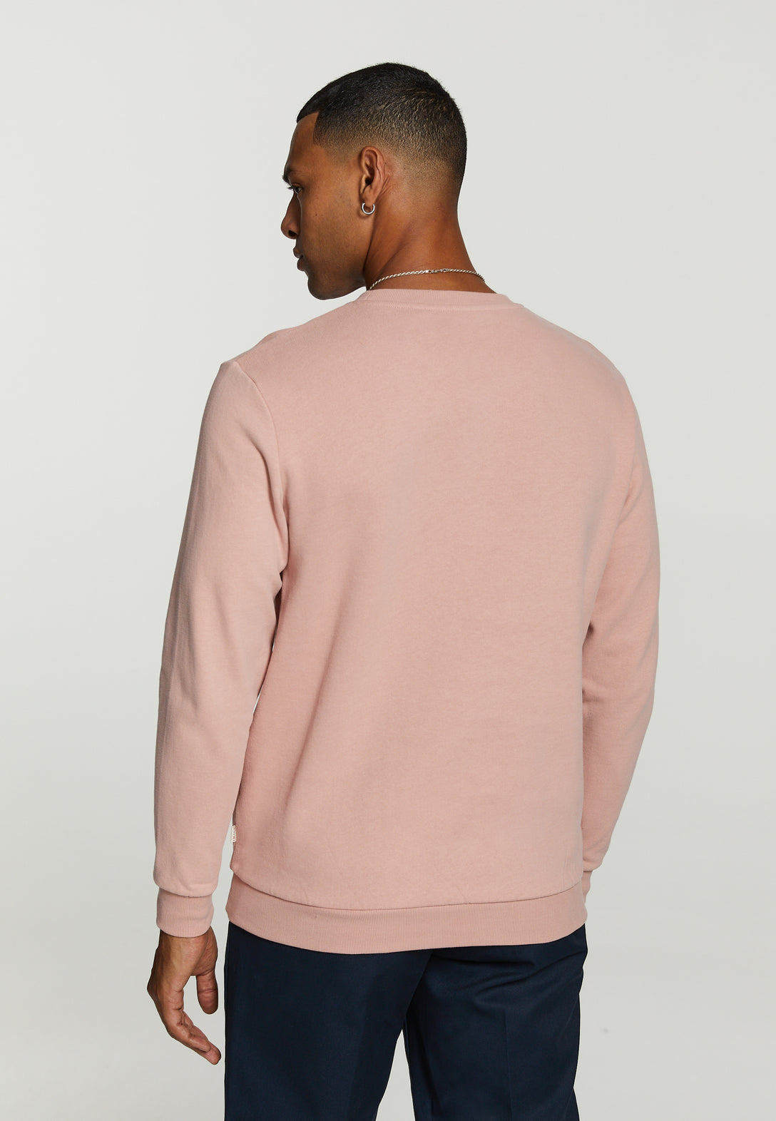 Men gradient dot sweater