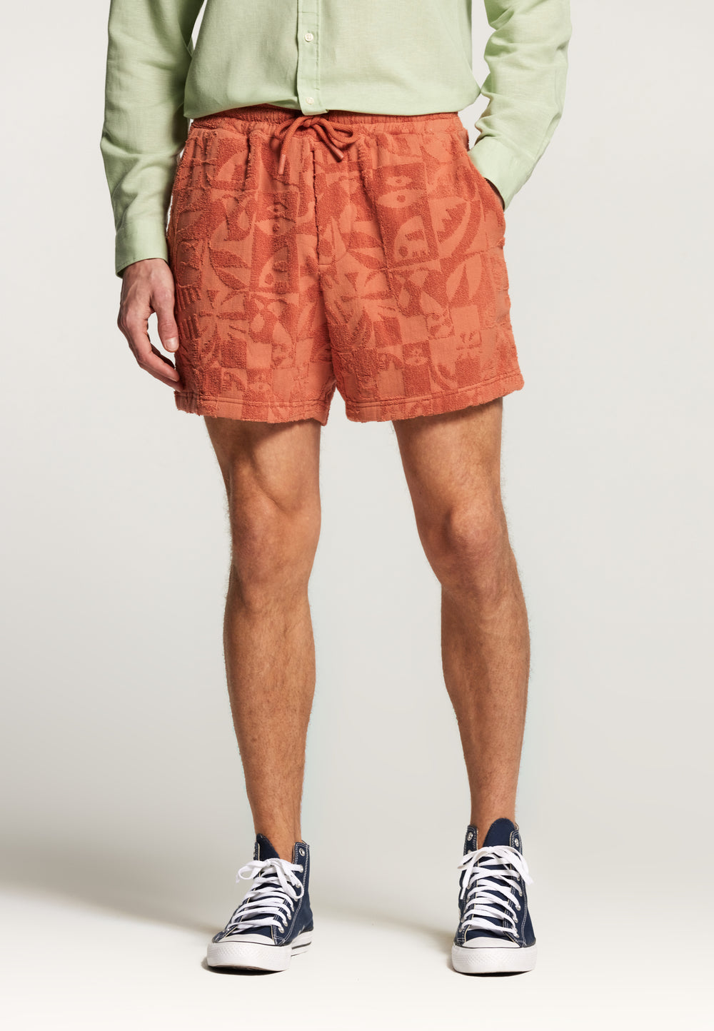 men toweling shorts