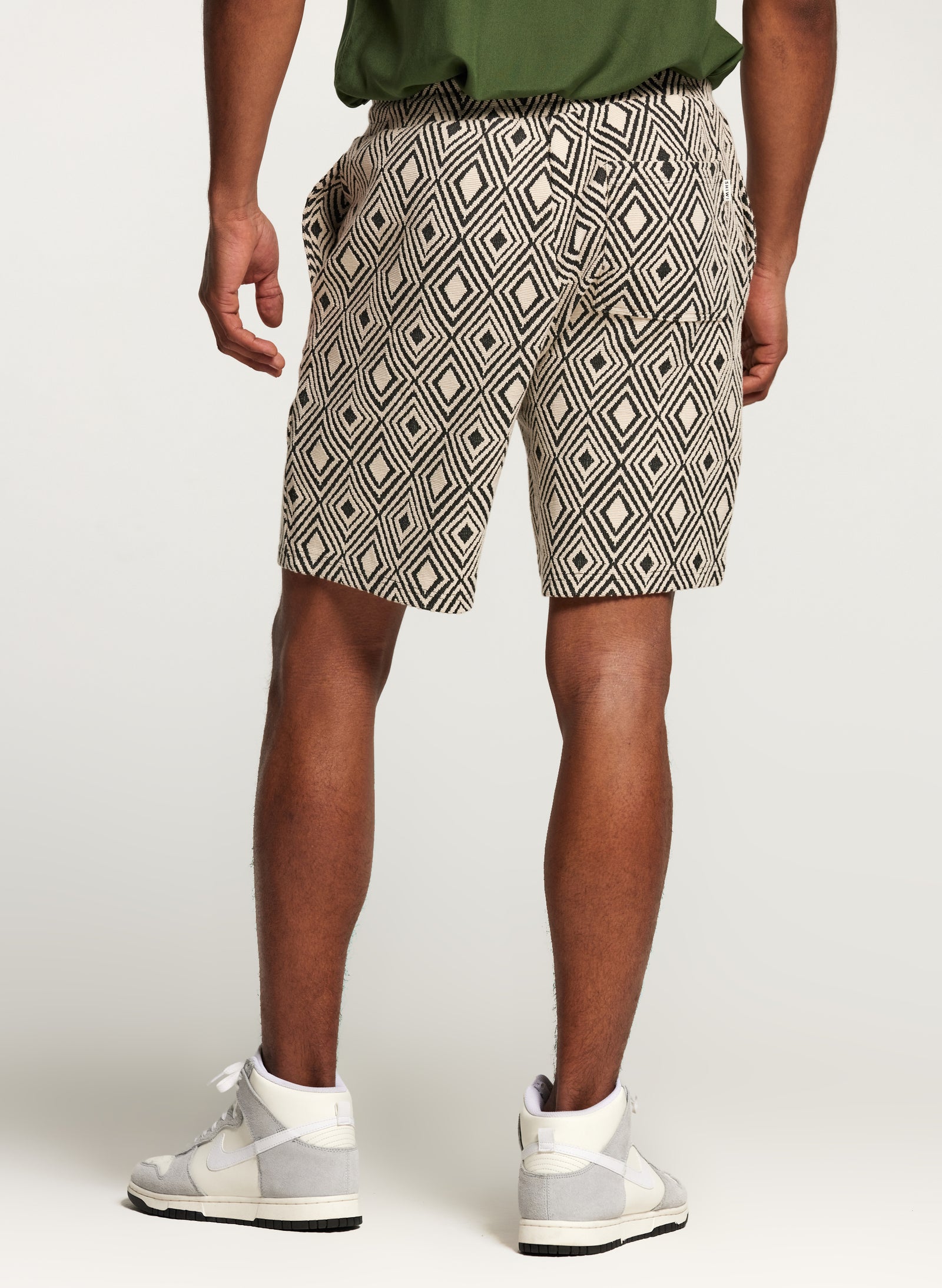 men intarsia shorts